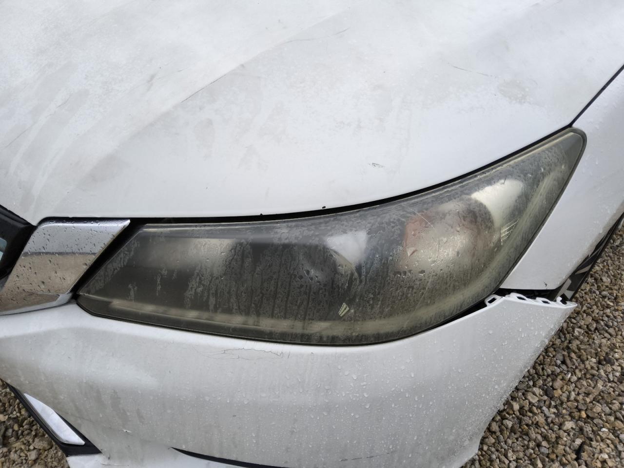 2015 Honda Accord Hybrid Exl White vin: 1HGCR6F5XFA009172 Damage: Left Head Lamp, Faded, Repair Required