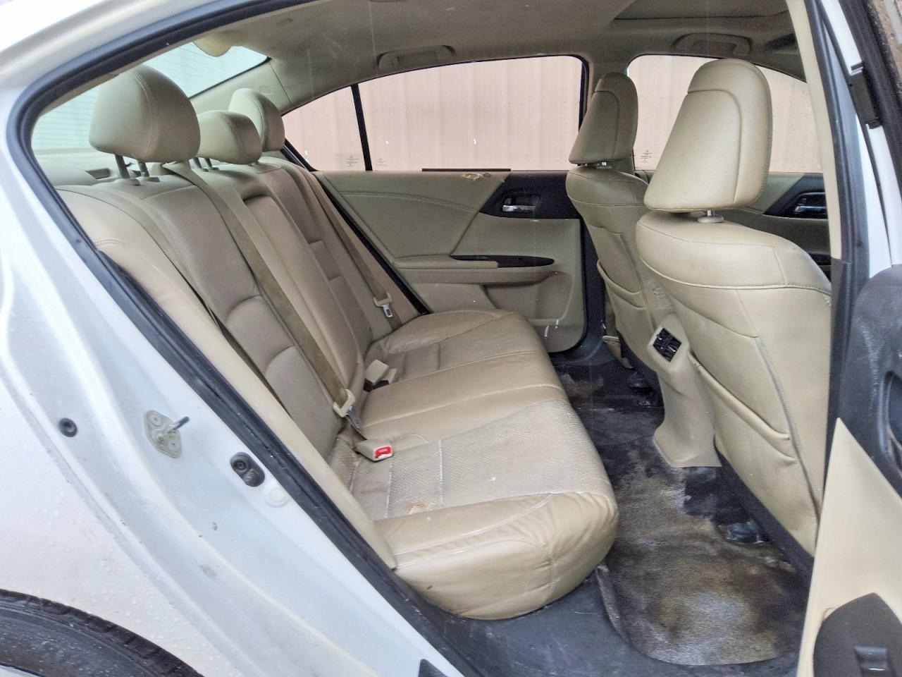 2015 Honda Accord Hybrid Exl White vin: 1HGCR6F5XFA009172