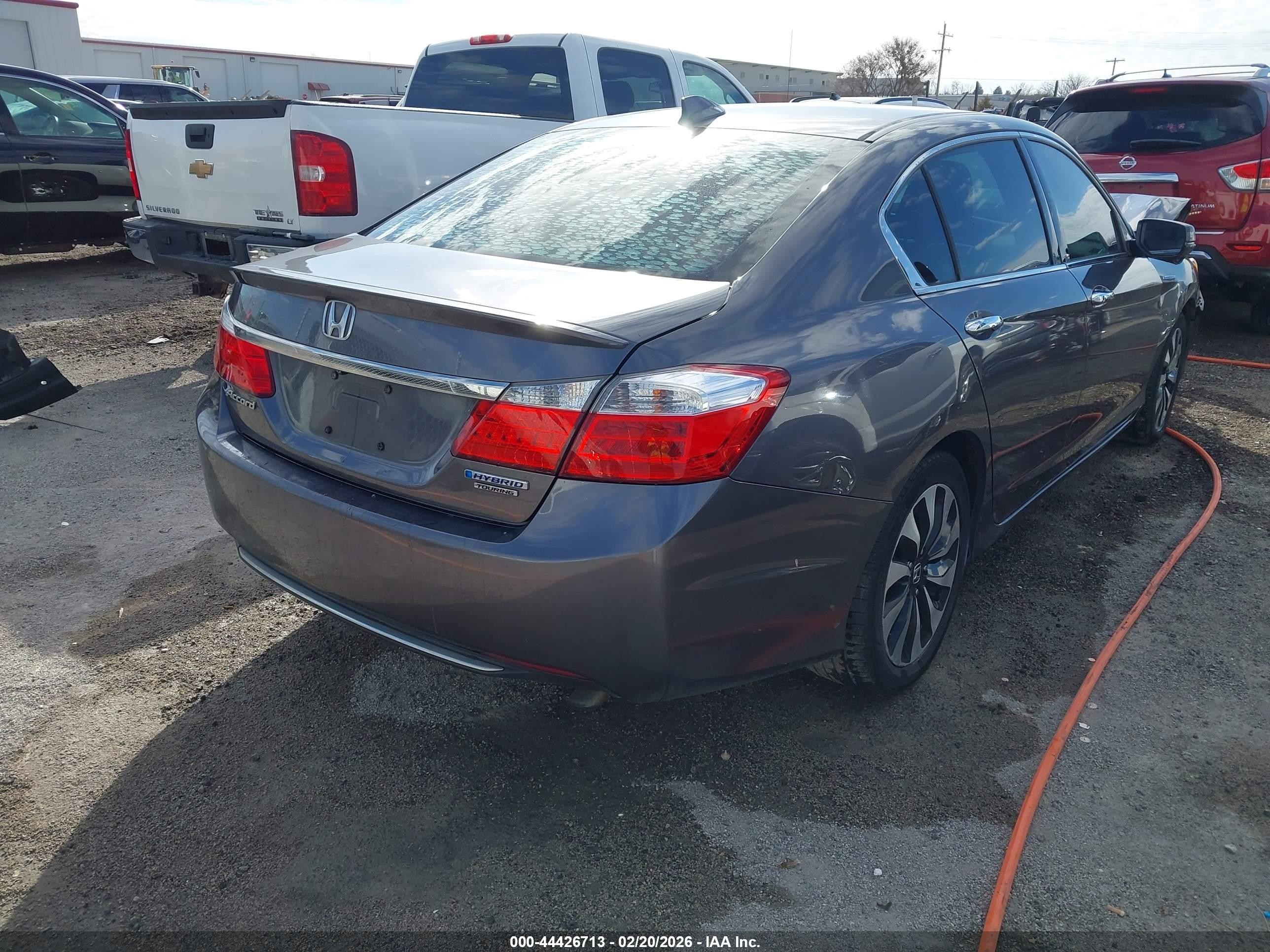 2015 Honda Accord Hybrid Touring Gray vin: 1HGCR6F71FA007750