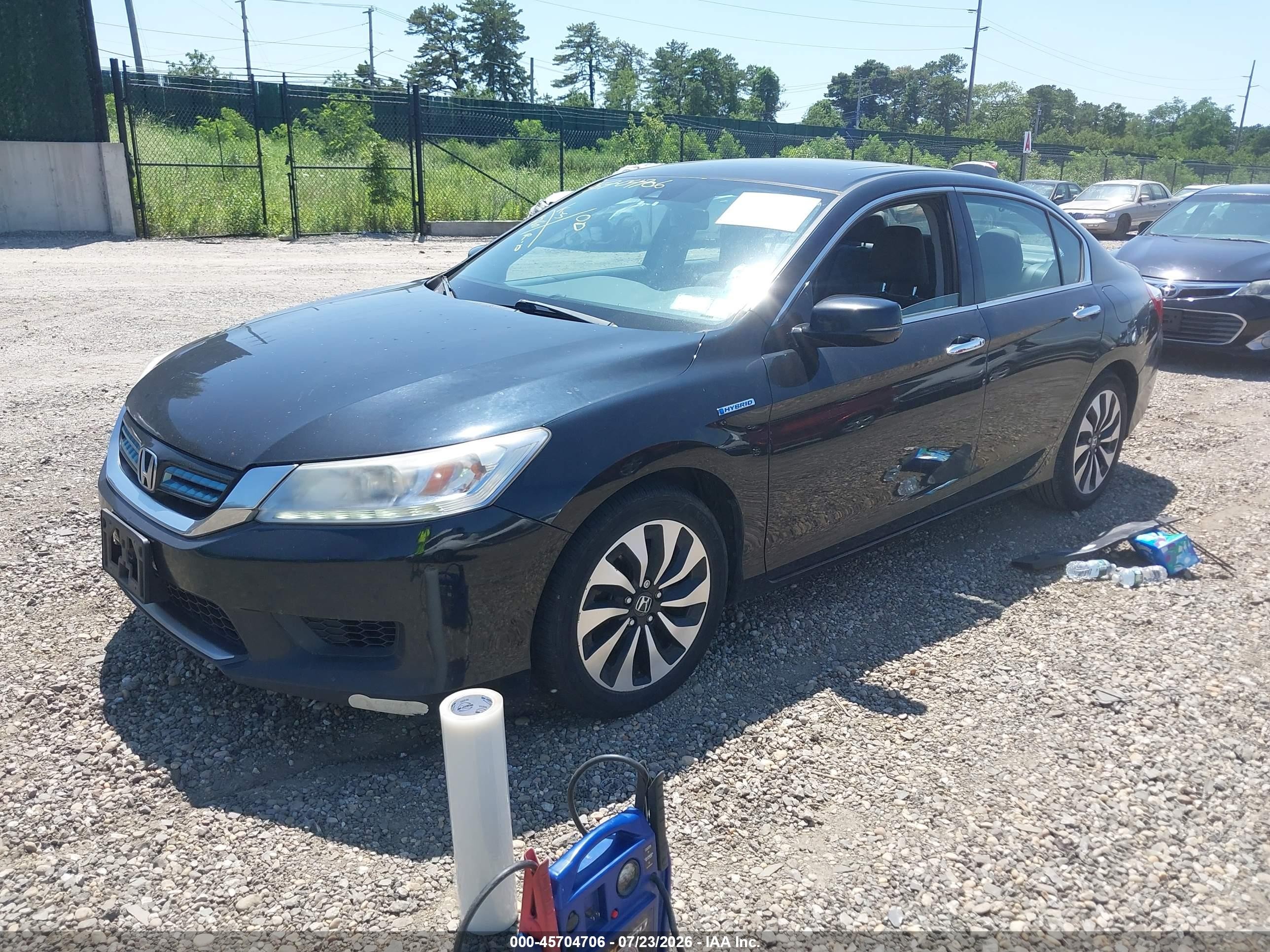 2015 Honda Accord Hybrid Touring Black vin: 1HGCR6F71FA009093