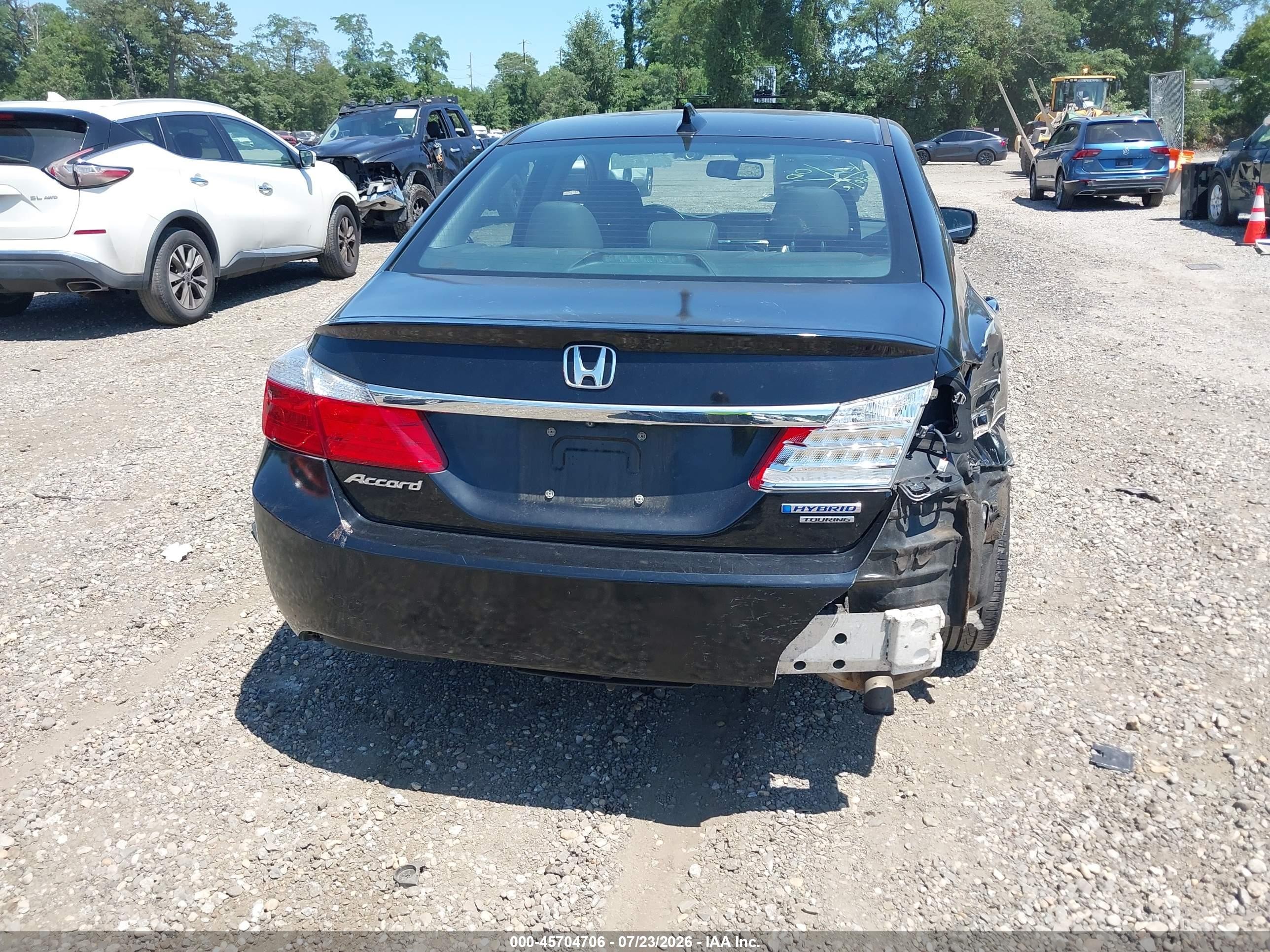 2015 Honda Accord Hybrid Touring Black vin: 1HGCR6F71FA009093