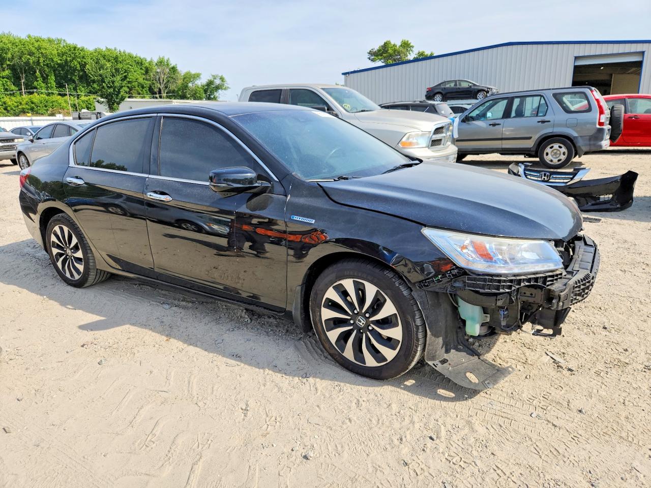 2015 Honda Accord Touring Hybrid Black vin: 1HGCR6F73FA014392