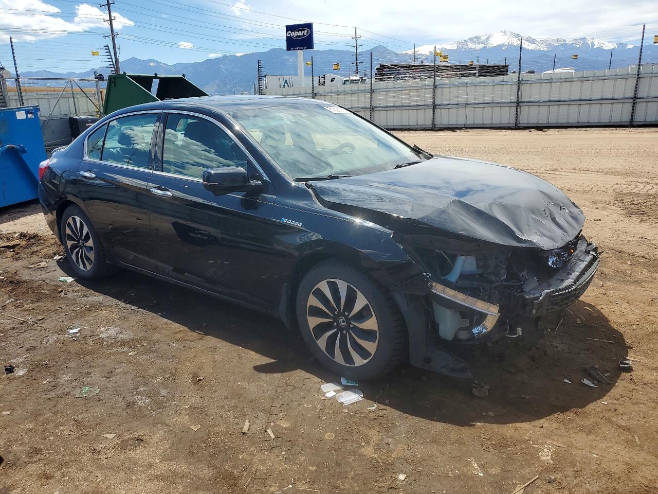 2015 Honda Accord Touring Hybrid Black vin: 1HGCR6F76FA013205