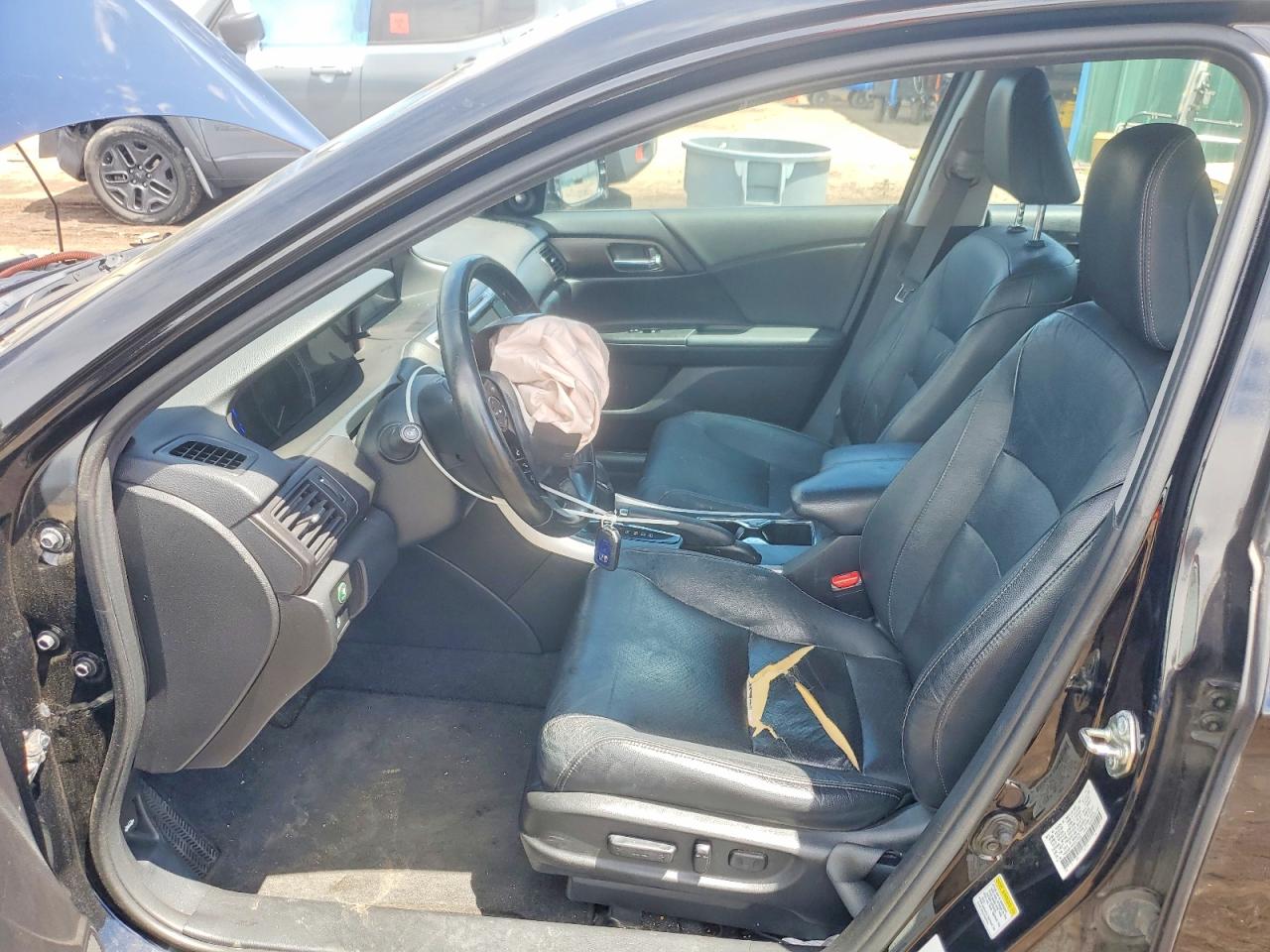 2015 Honda Accord Touring Hybrid Black vin: 1HGCR6F76FA013205