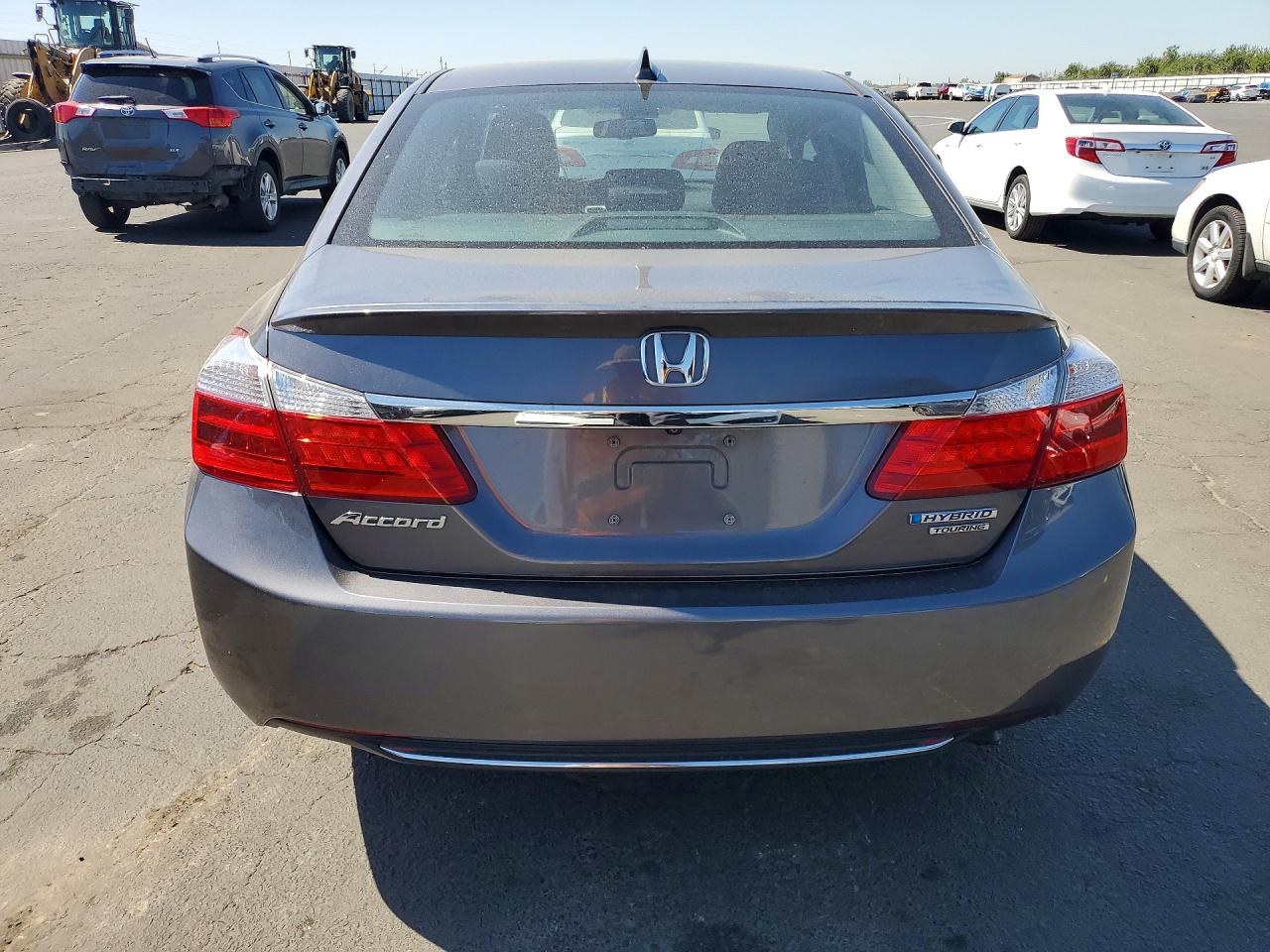 2015 Honda Accord Touring Hybrid Gray vin: 1HGCR6F78FA014467