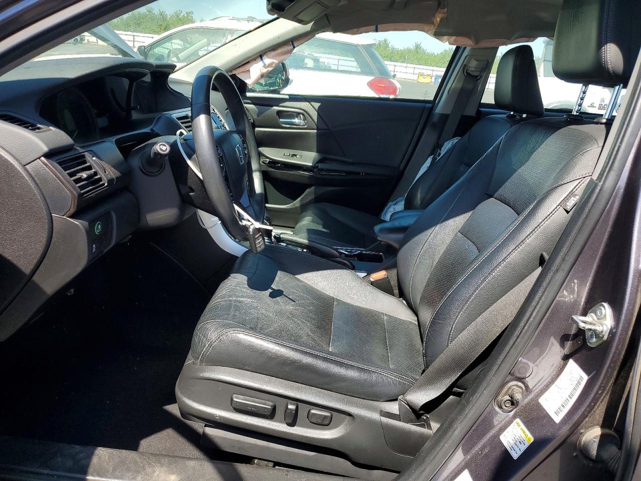 2015 Honda Accord Touring Hybrid Gray vin: 1HGCR6F78FA014467