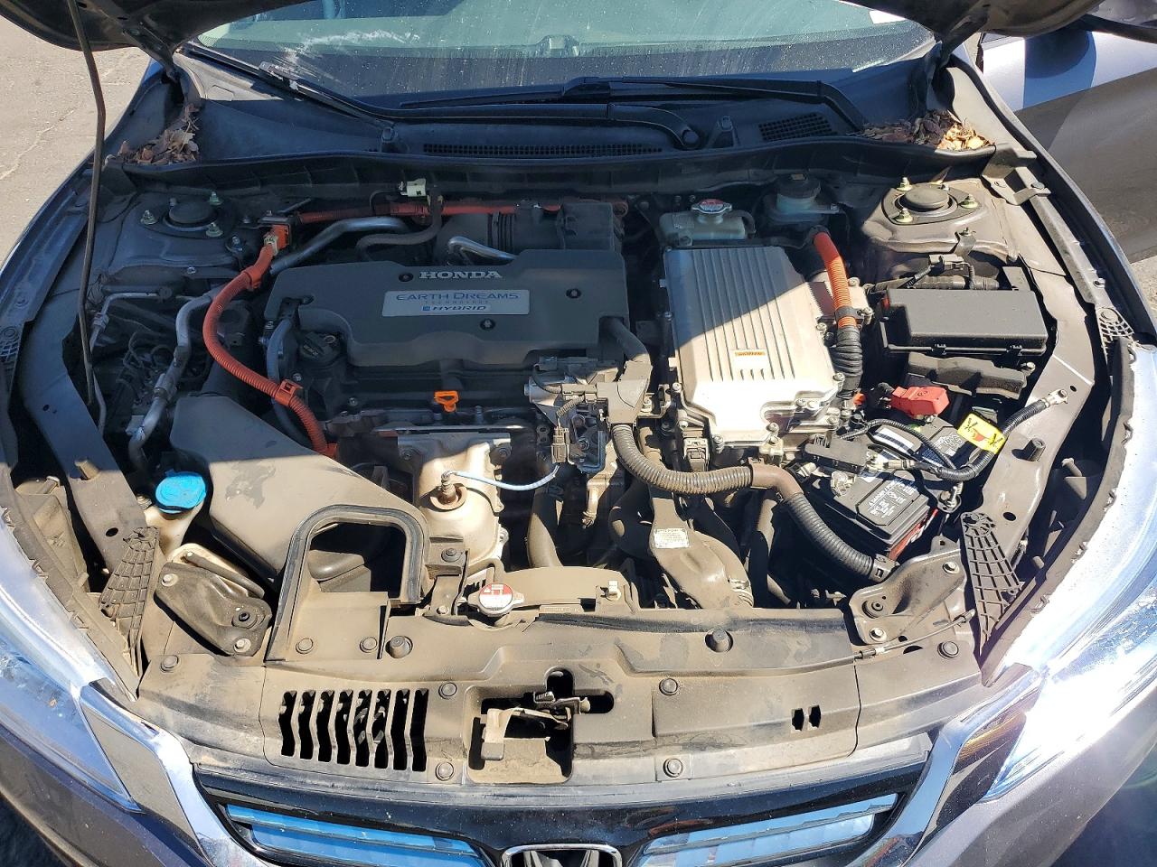 2015 Honda Accord Touring Hybrid Gray vin: 1HGCR6F78FA014467