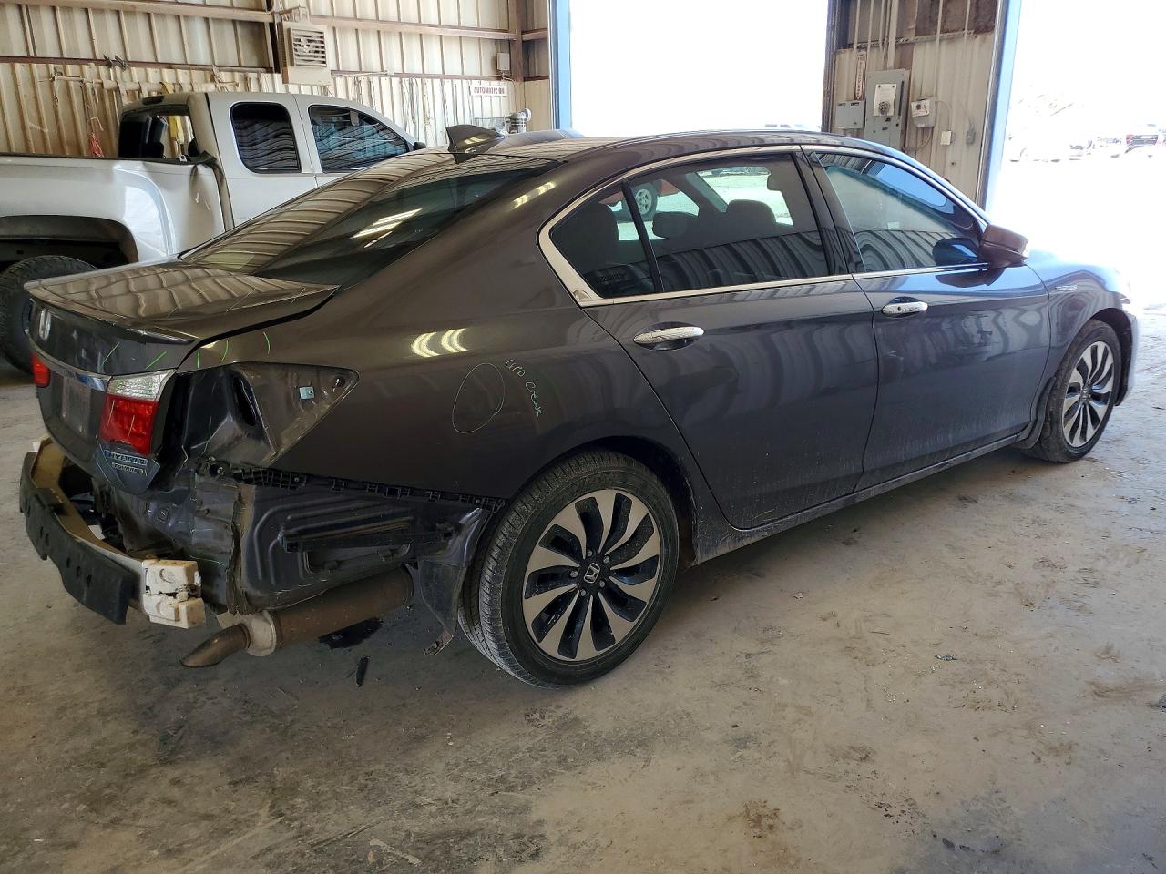 2015 Honda Accord Touring Hybrid Gray vin: 1HGCR6F79FA002568