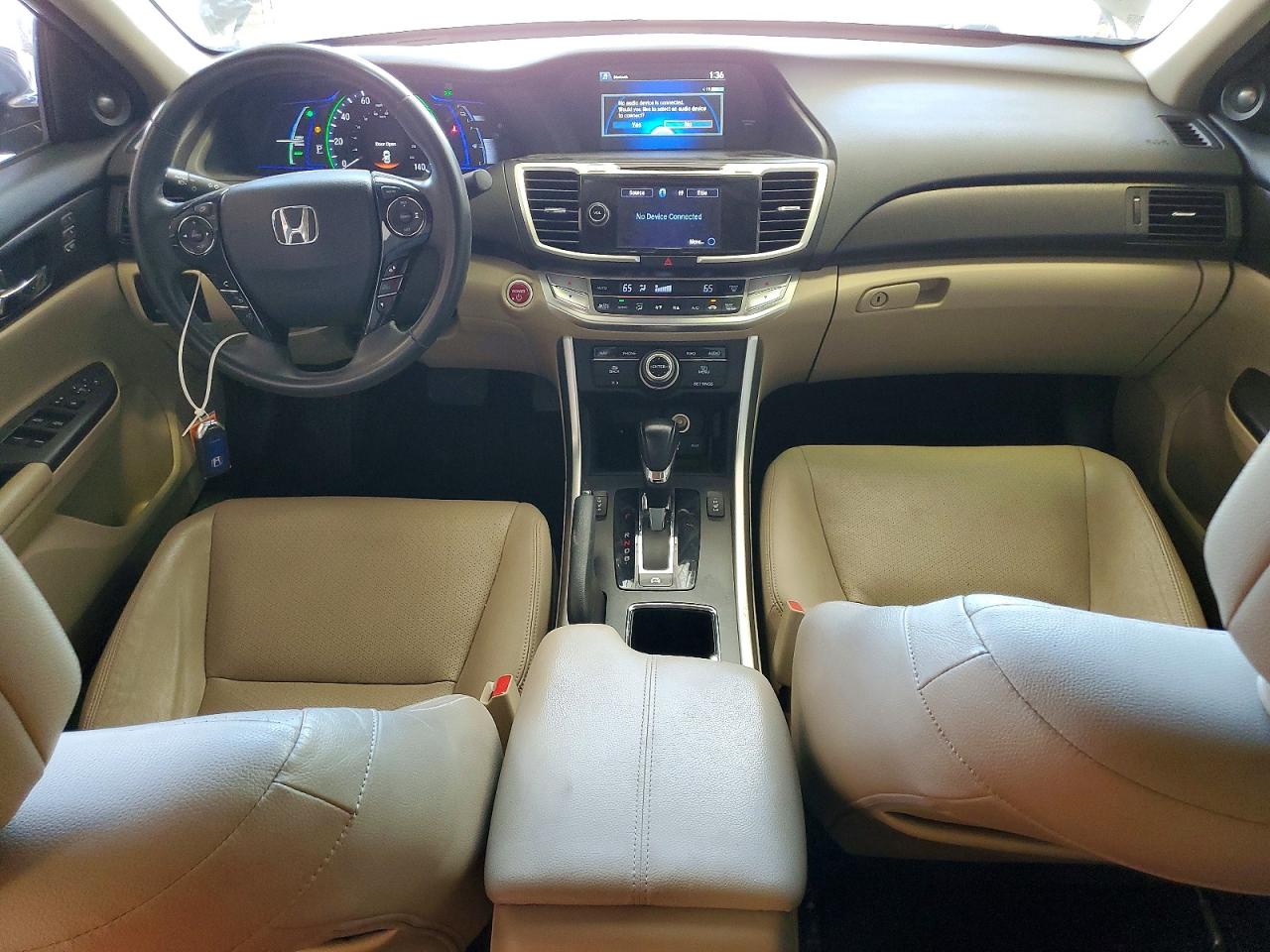 2015 Honda Accord Touring Hybrid Gray vin: 1HGCR6F79FA002568