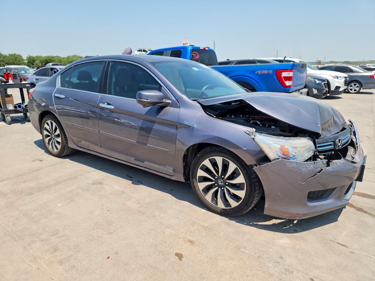 2015 Honda Accord Touring Hybrid Серый vin: 1HGCR6F79FA003980