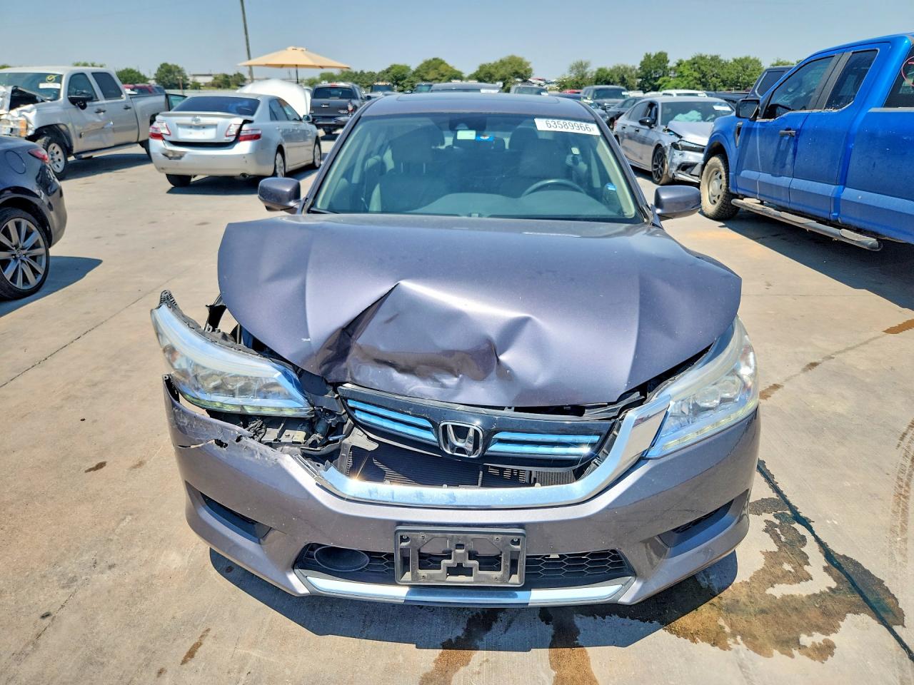 2015 Honda Accord Touring Hybrid Серый vin: 1HGCR6F79FA003980