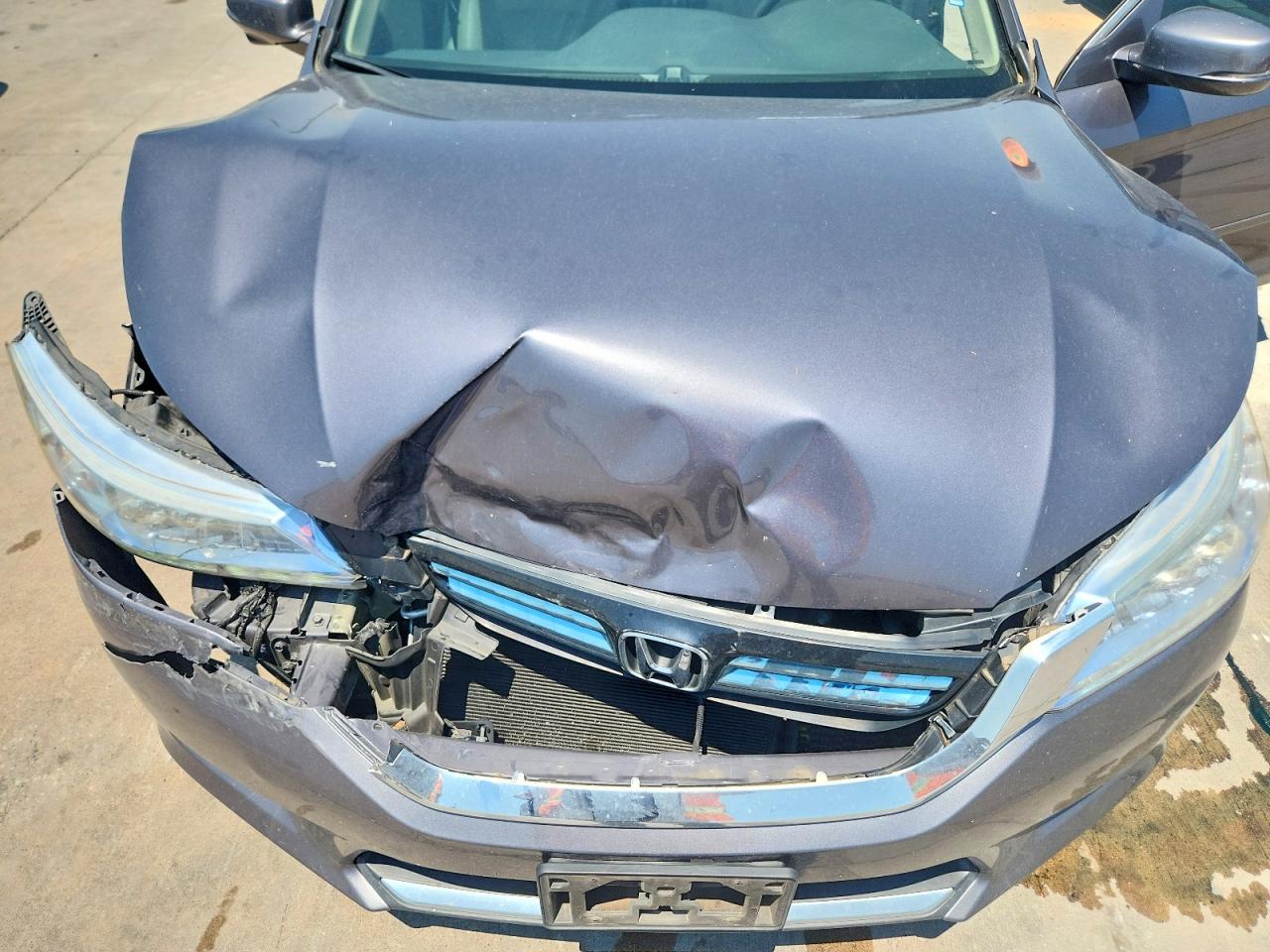 2015 Honda Accord Touring Hybrid Серый vin: 1HGCR6F79FA003980