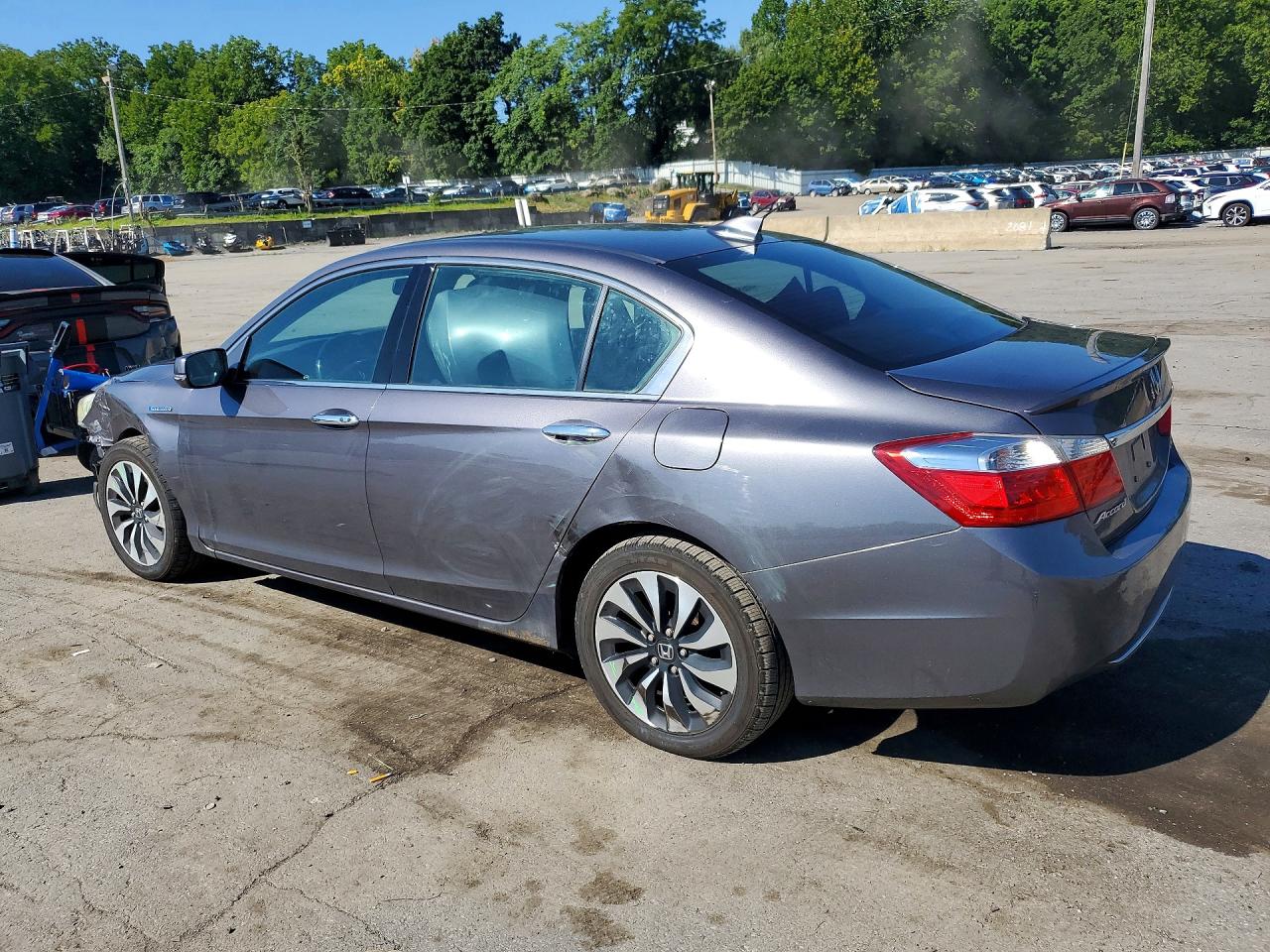 2015 Honda Accord Touring Hybrid Gray vin: 1HGCR6F7XFA014499
