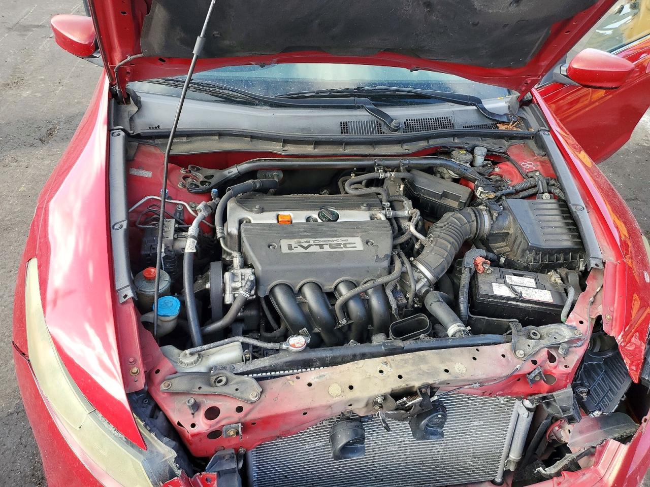 2008 Honda Accord Lx-s Red vin: 1HGCS11308A021783