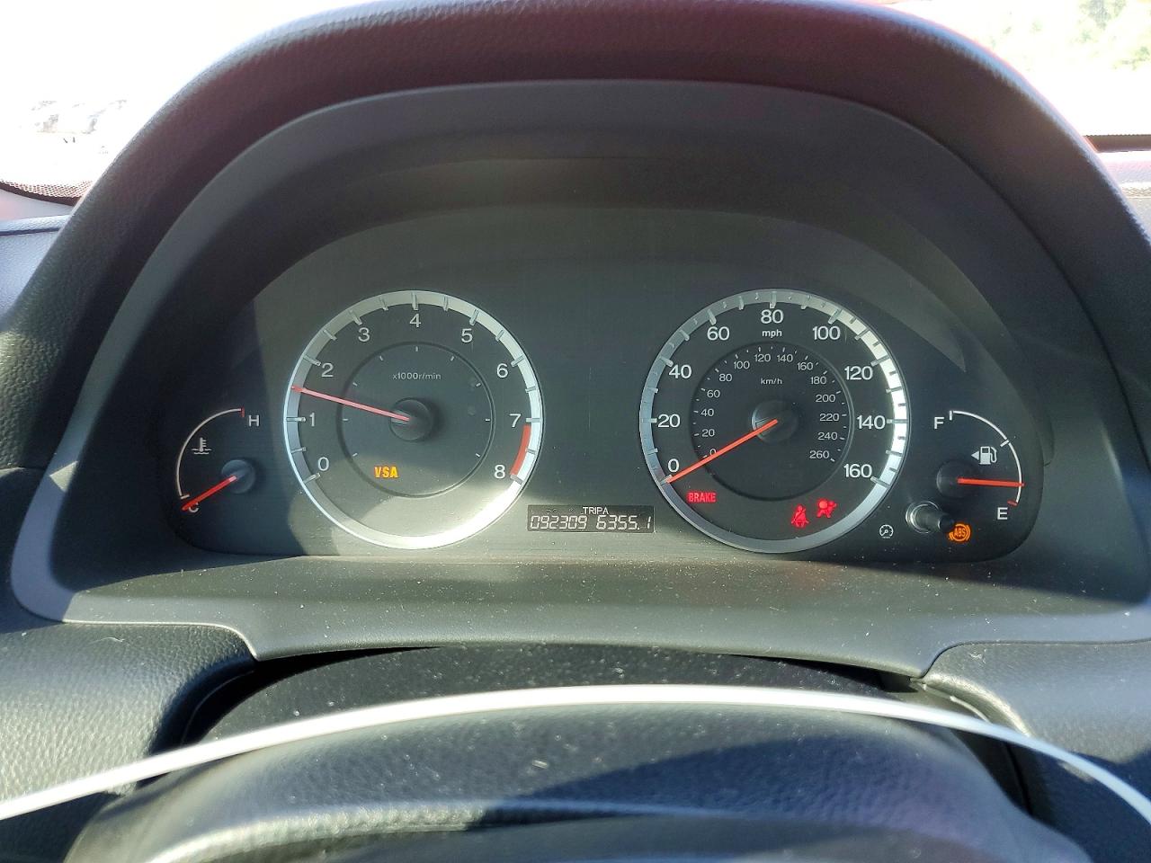 2009 Honda Accord Ex Красный vin: 1HGCS11769A006399