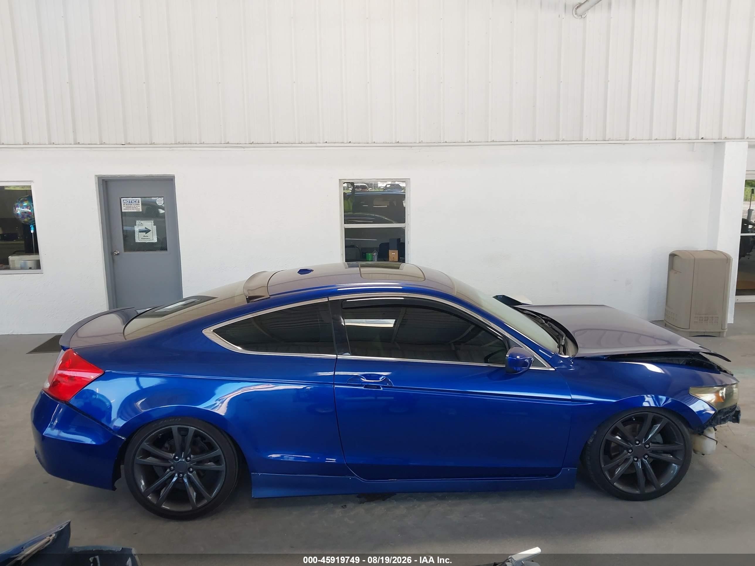 2009 Honda Accord 2.4 Ex-l Blue vin: 1HGCS11859A010274