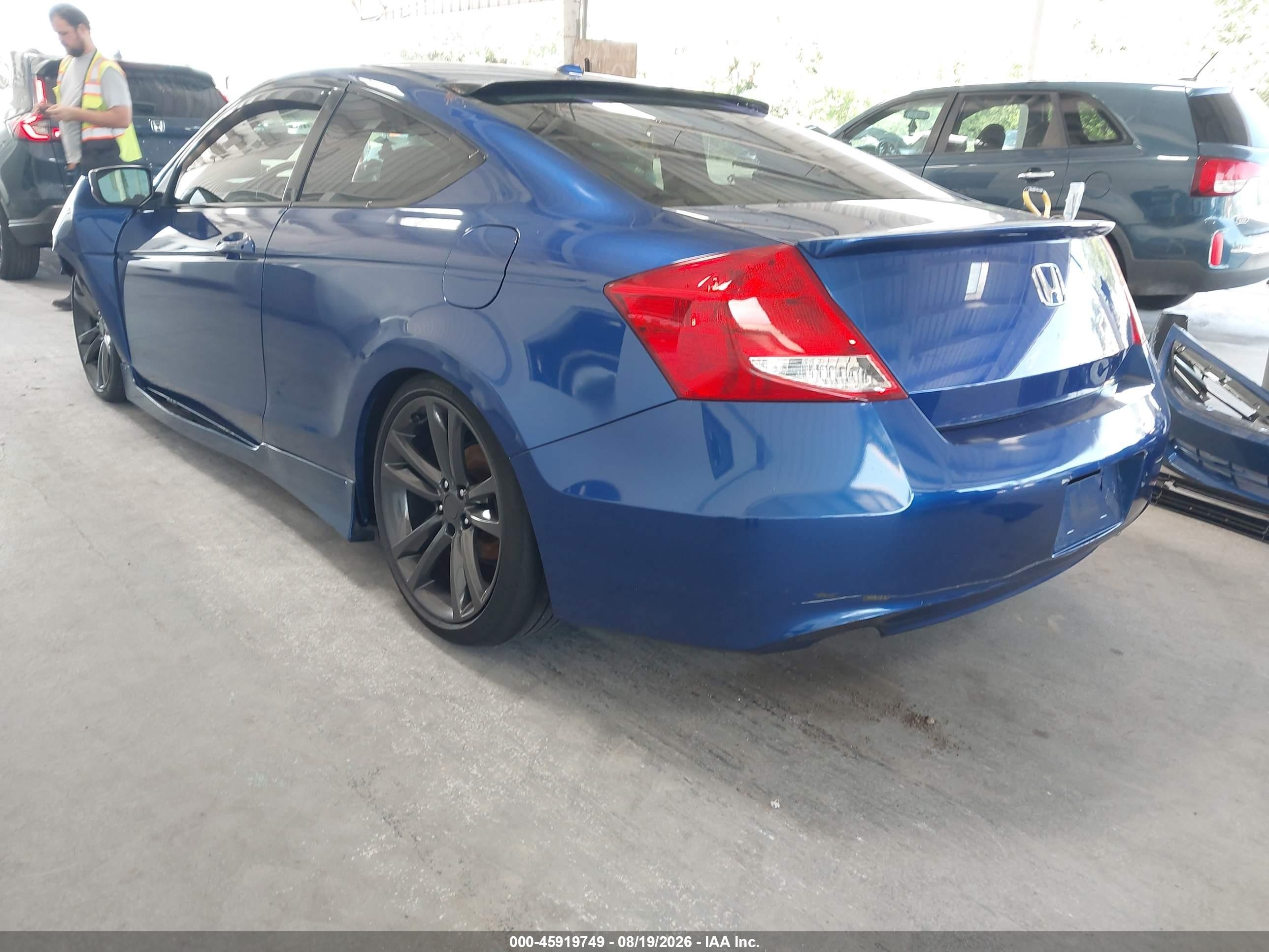 2009 Honda Accord 2.4 Ex-l Blue vin: 1HGCS11859A010274