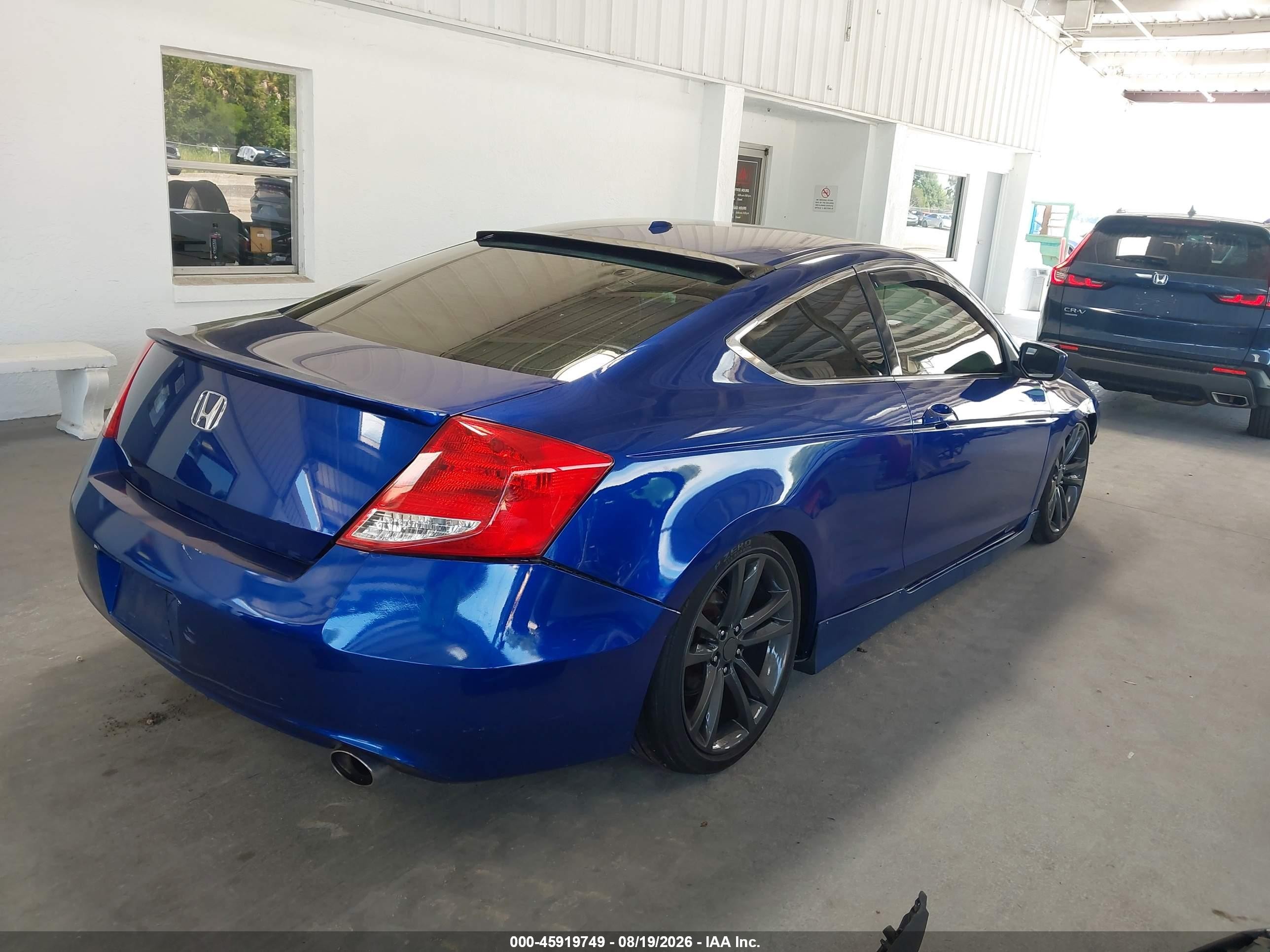 2009 Honda Accord 2.4 Ex-l Blue vin: 1HGCS11859A010274