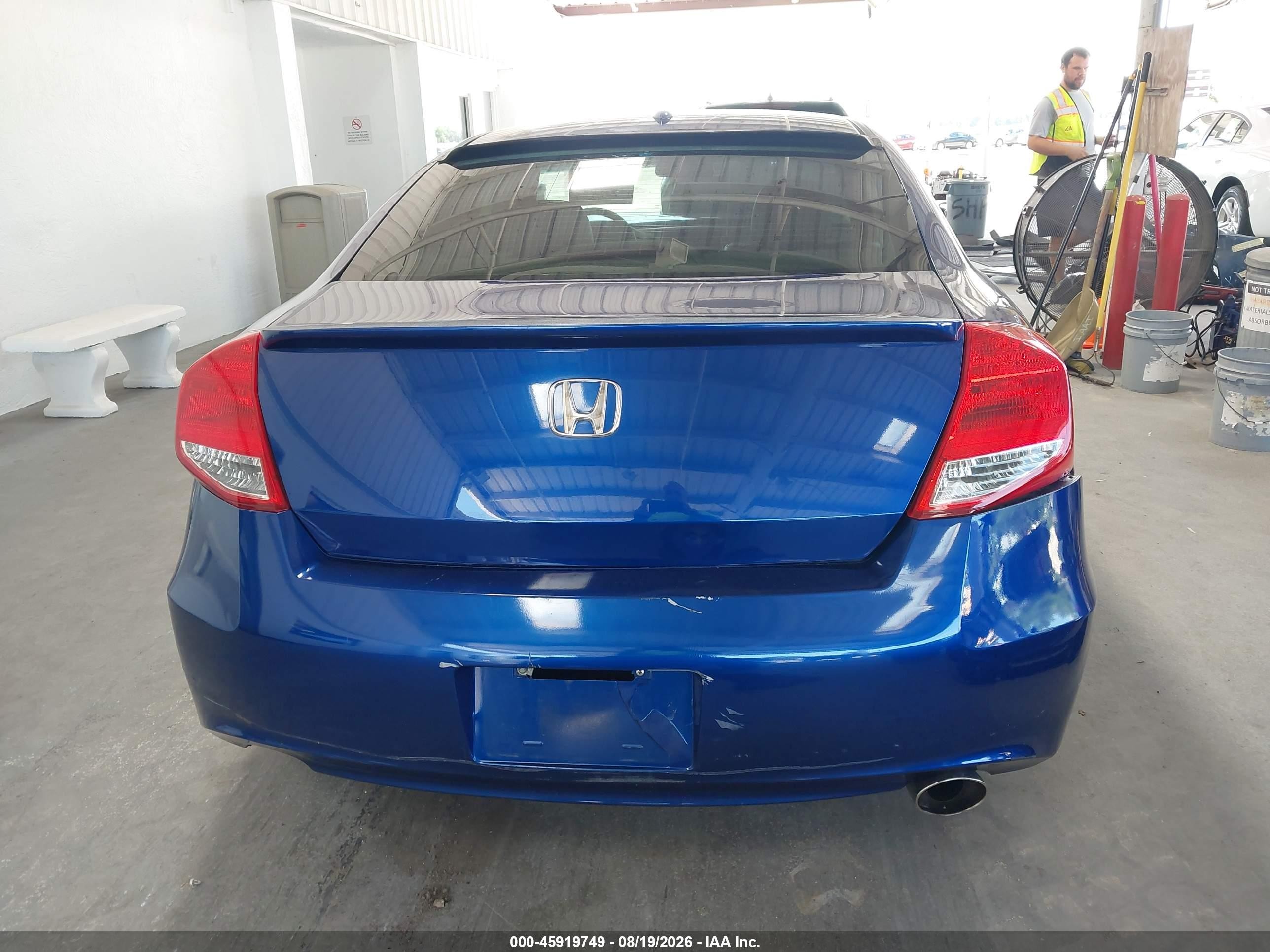 2009 Honda Accord 2.4 Ex-l Blue vin: 1HGCS11859A010274