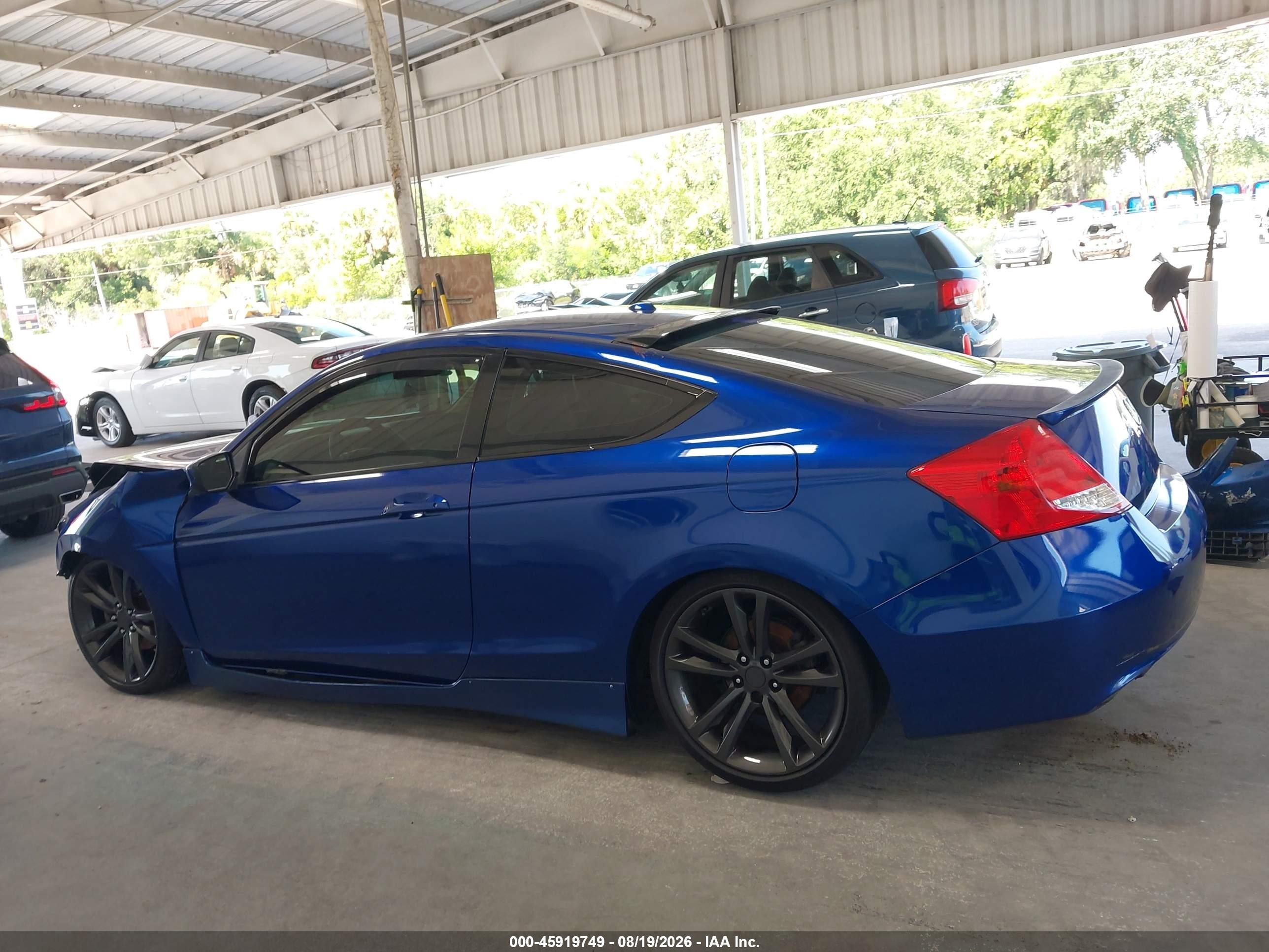 2009 Honda Accord 2.4 Ex-l Blue vin: 1HGCS11859A010274