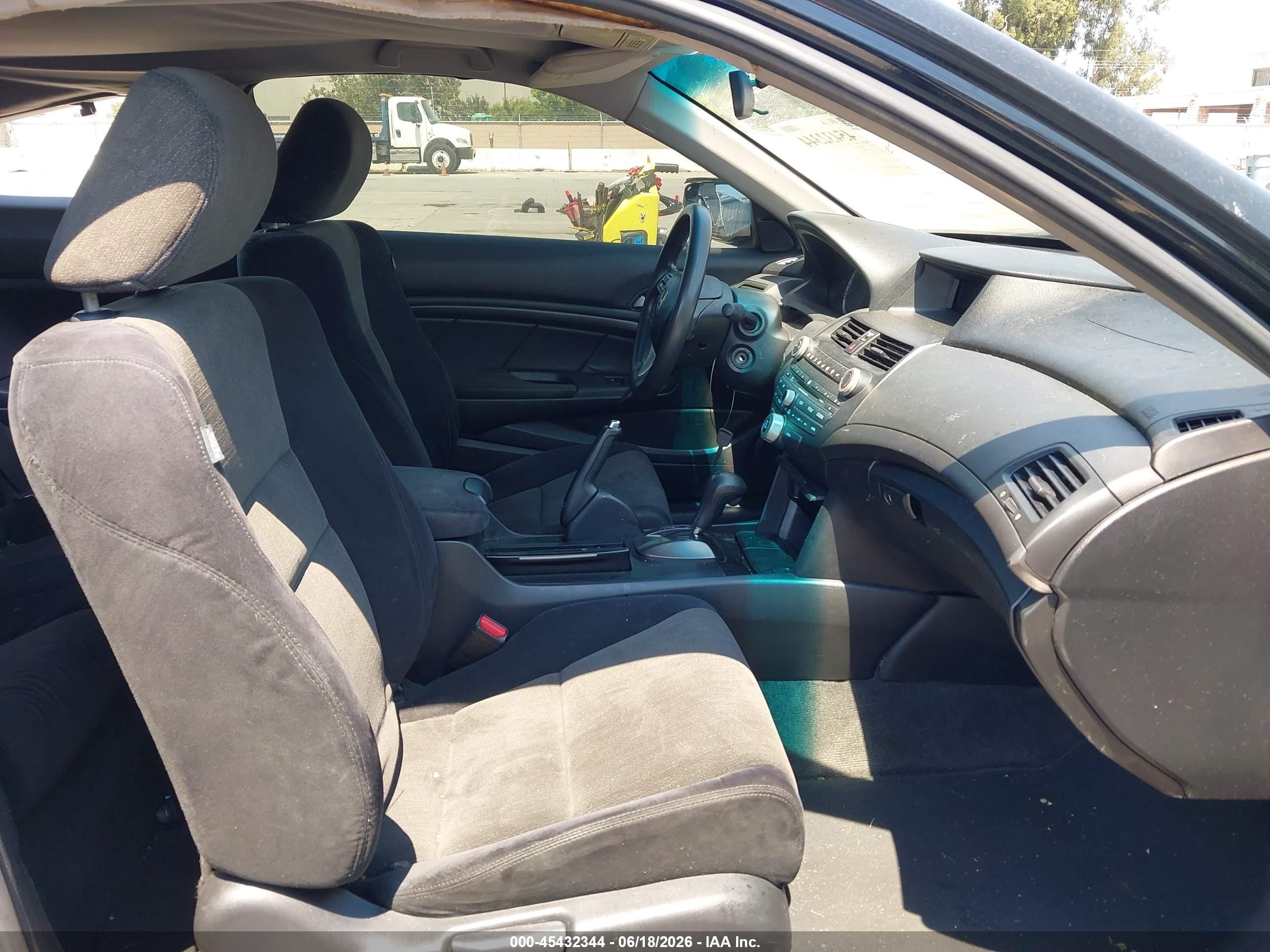 2009 Honda Accord 2.4 Lx-s Black vin: 1HGCS12309A006653