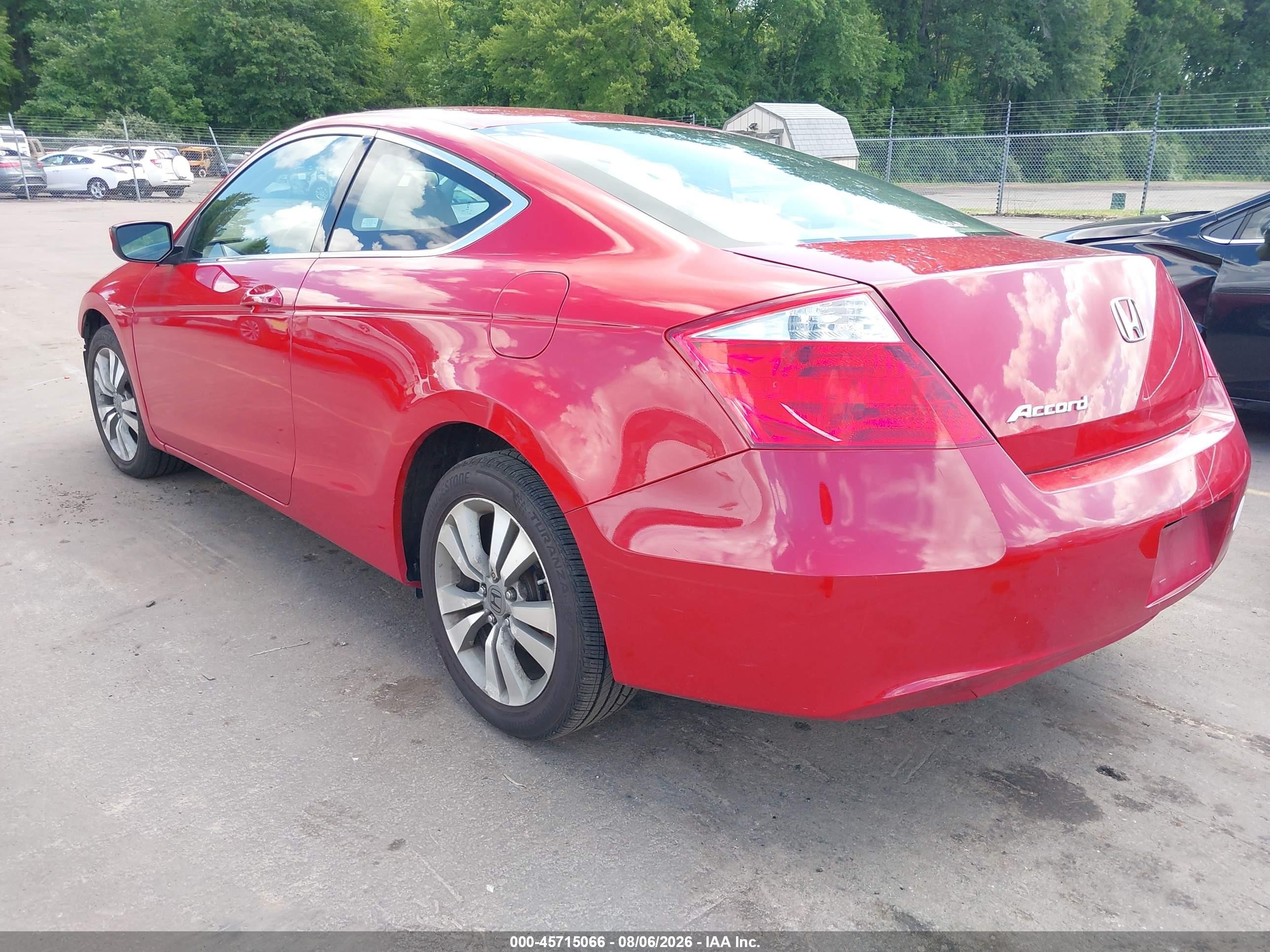 2008 Honda Accord 2.4 Lx-s Red vin: 1HGCS12328A004269