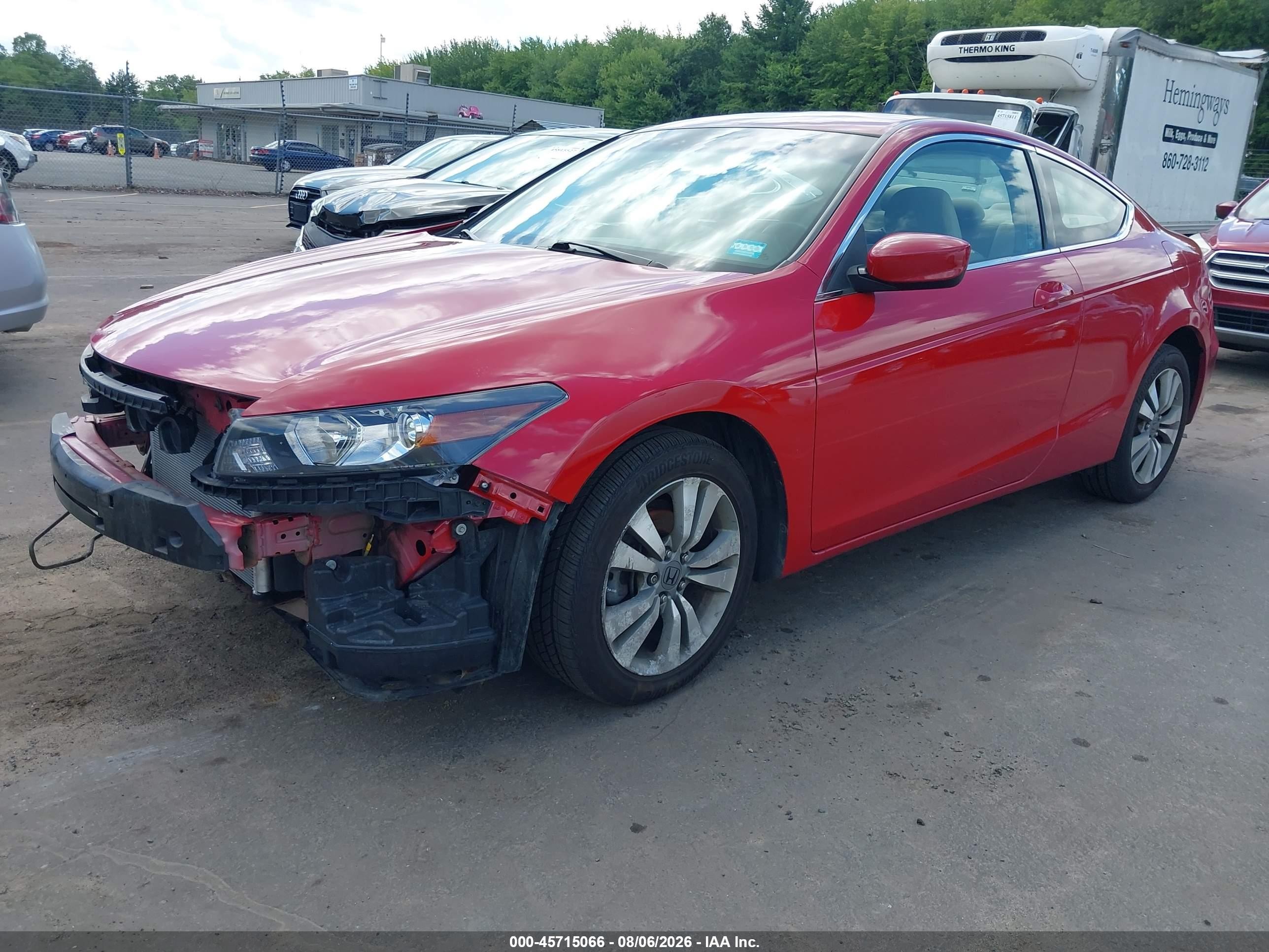 2008 Honda Accord 2.4 Lx-s Red vin: 1HGCS12328A004269