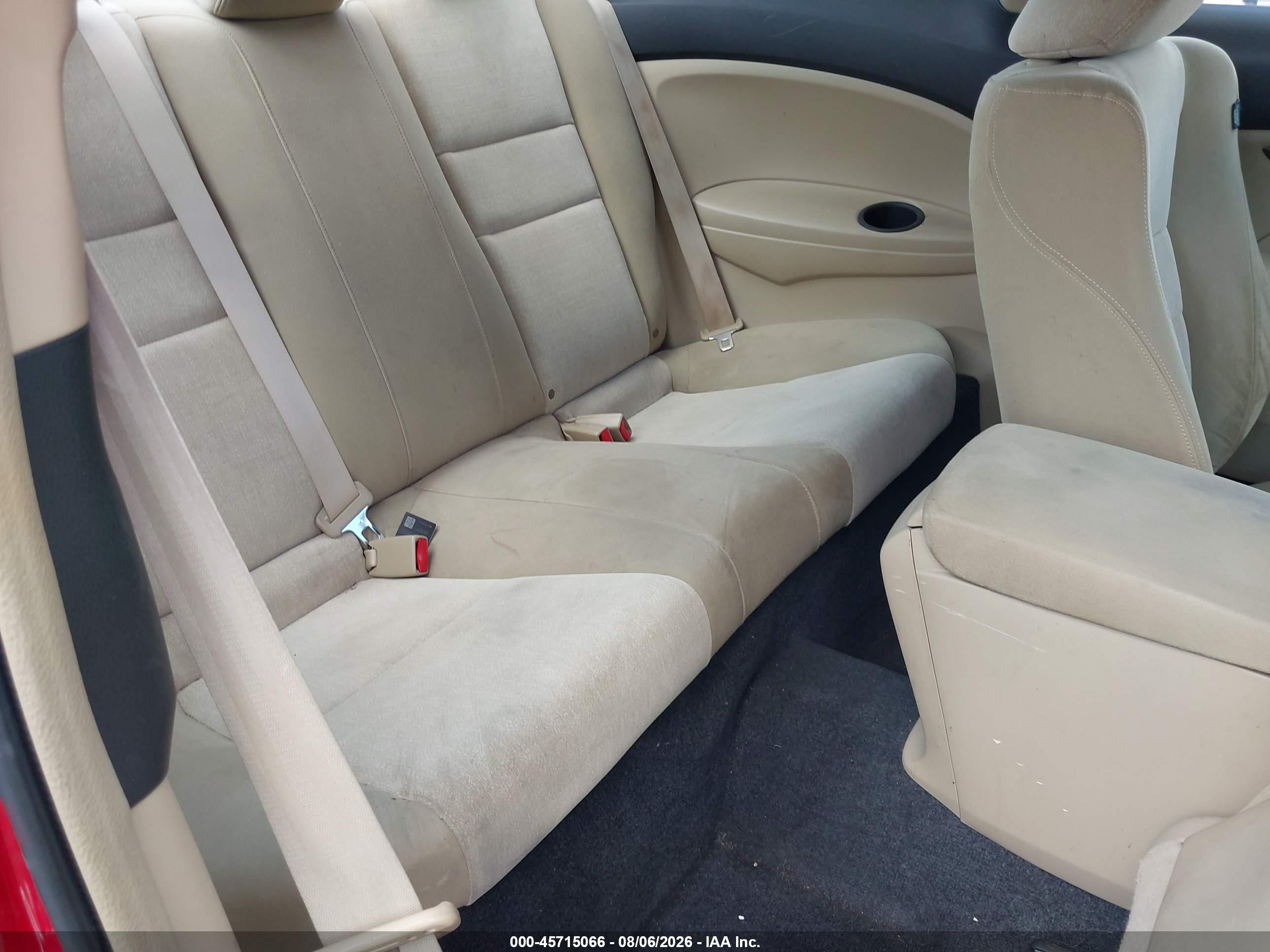 2008 Honda Accord 2.4 Lx-s Red vin: 1HGCS12328A004269