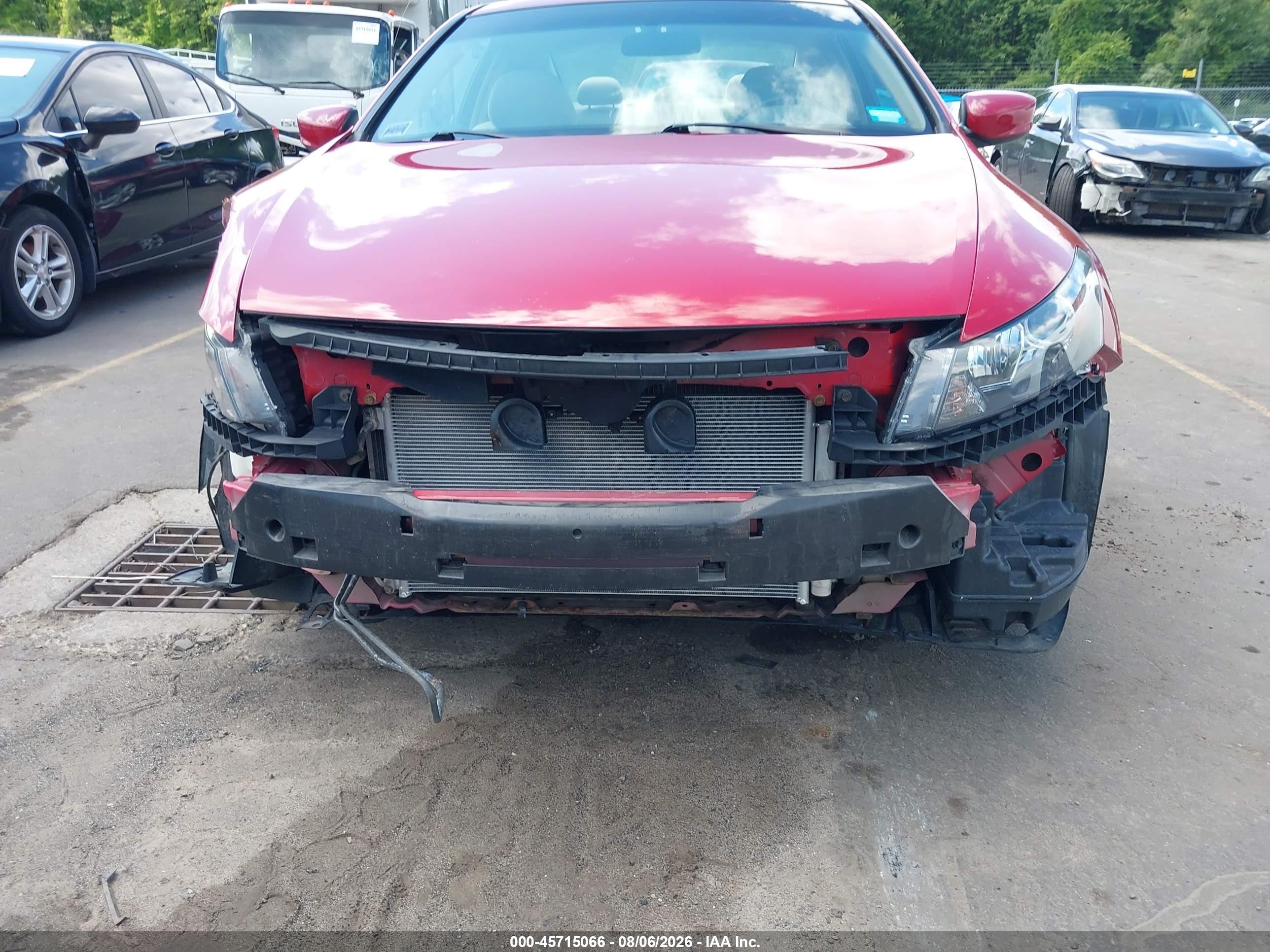 2008 Honda Accord 2.4 Lx-s Red vin: 1HGCS12328A004269