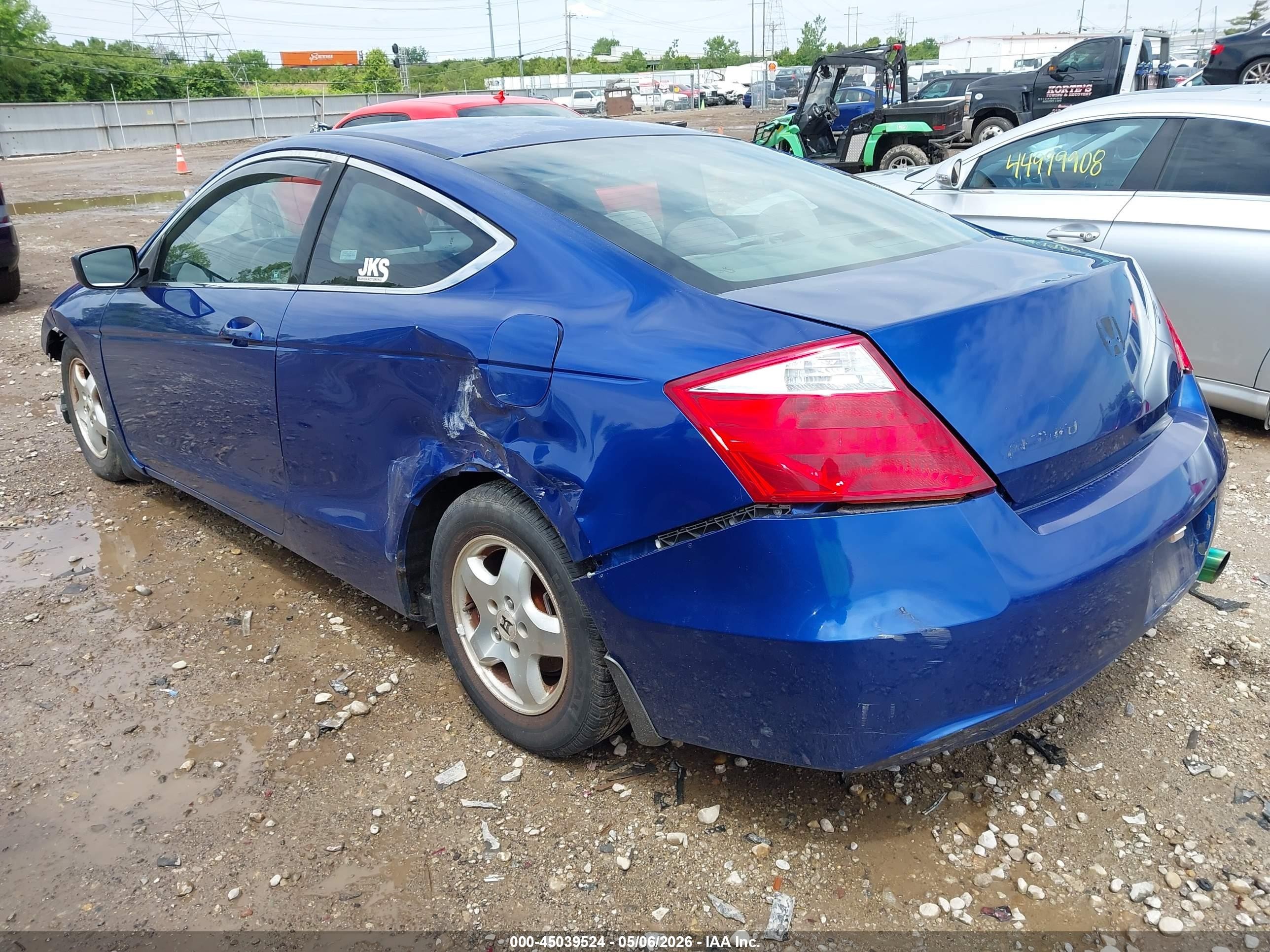 2008 Honda Accord 2.4 Lx-s Синий vin: 1HGCS12328A011836