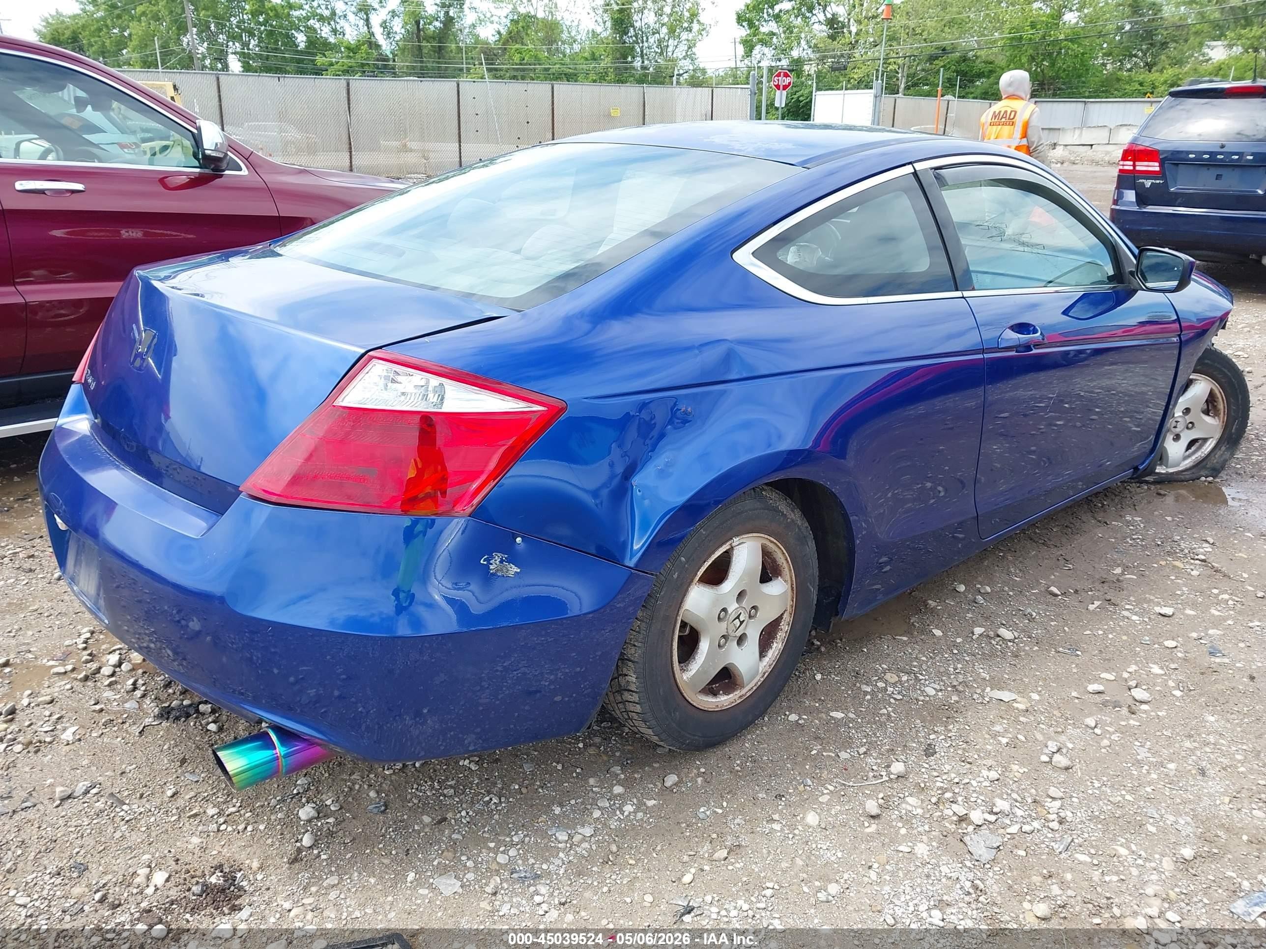 2008 Honda Accord 2.4 Lx-s Синий vin: 1HGCS12328A011836