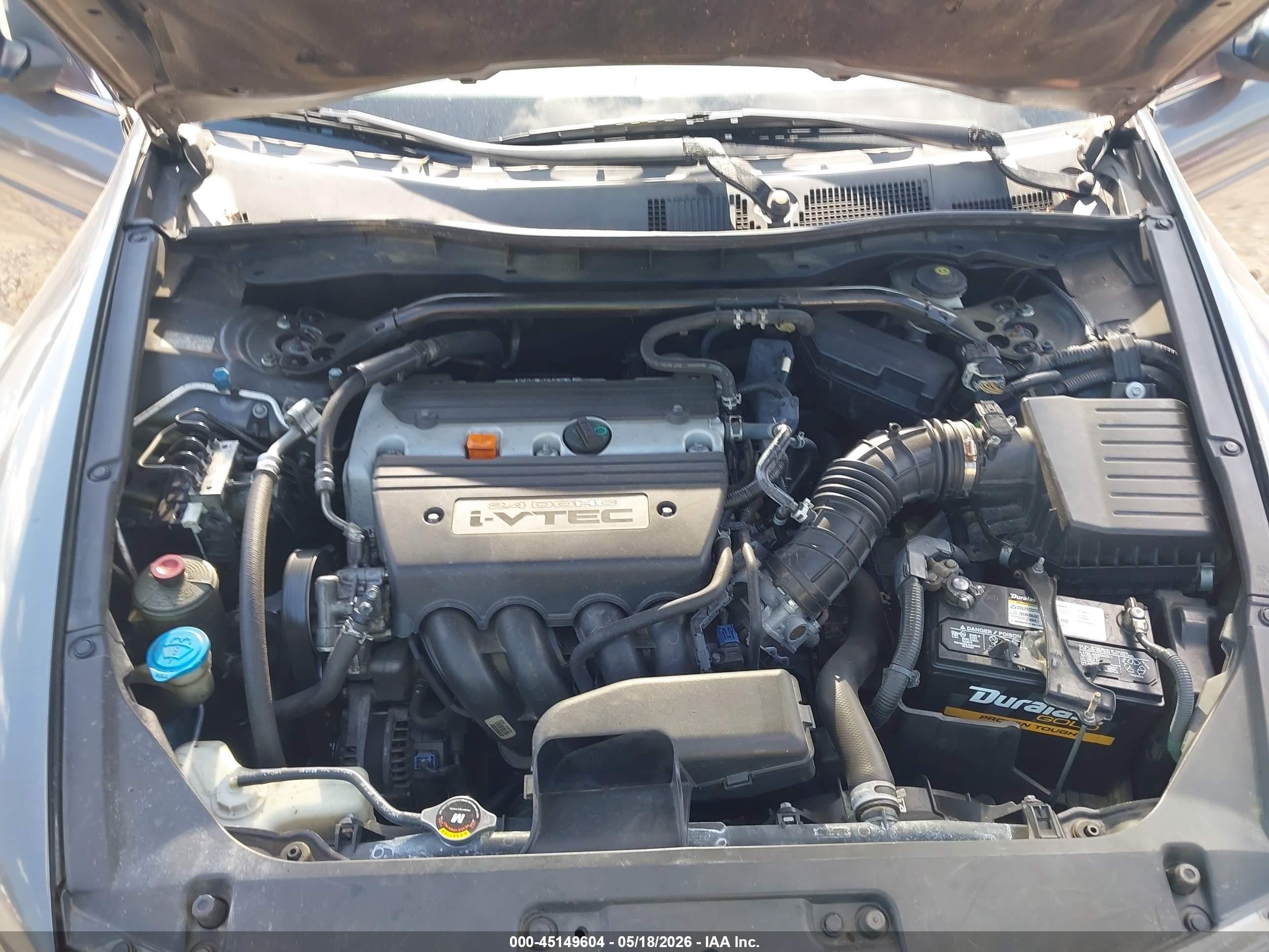 2008 Honda Accord 2.4 Lx-s Серый vin: 1HGCS12328A017569