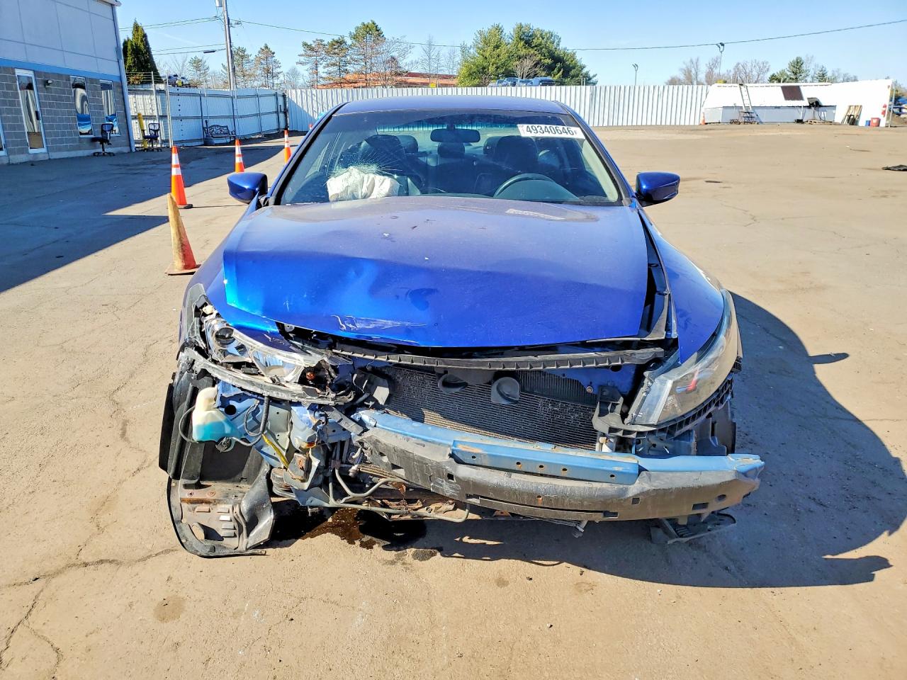 2009 Honda Accord Lx Blue vin: 1HGCS12329A005570