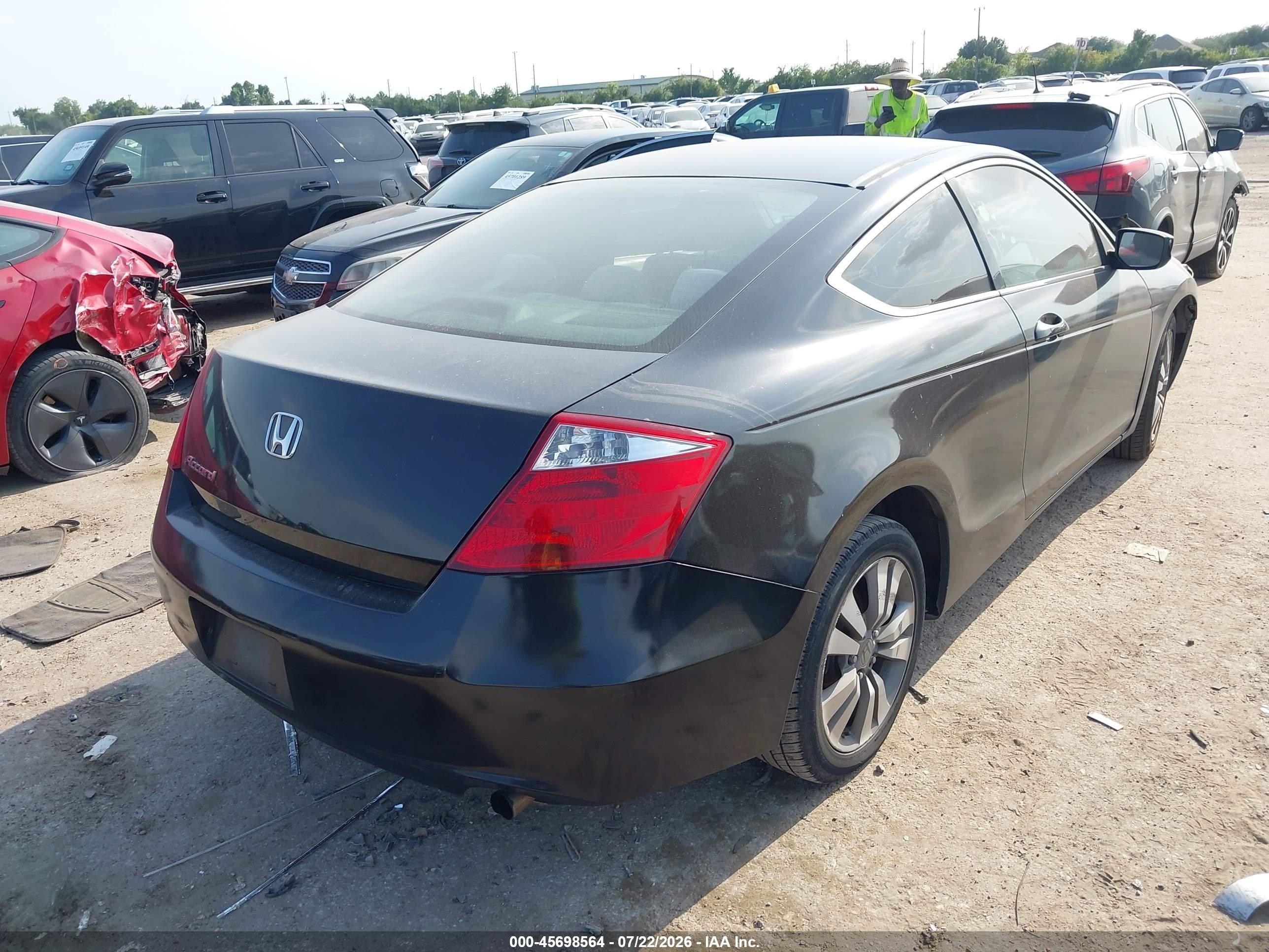 2008 Honda Accord 2.4 Lx-s Black vin: 1HGCS12338A001283