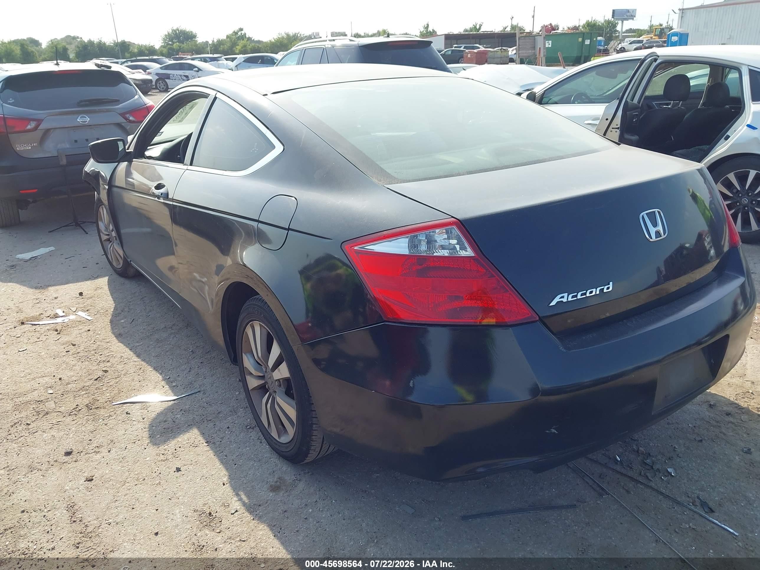 2008 Honda Accord 2.4 Lx-s Black vin: 1HGCS12338A001283