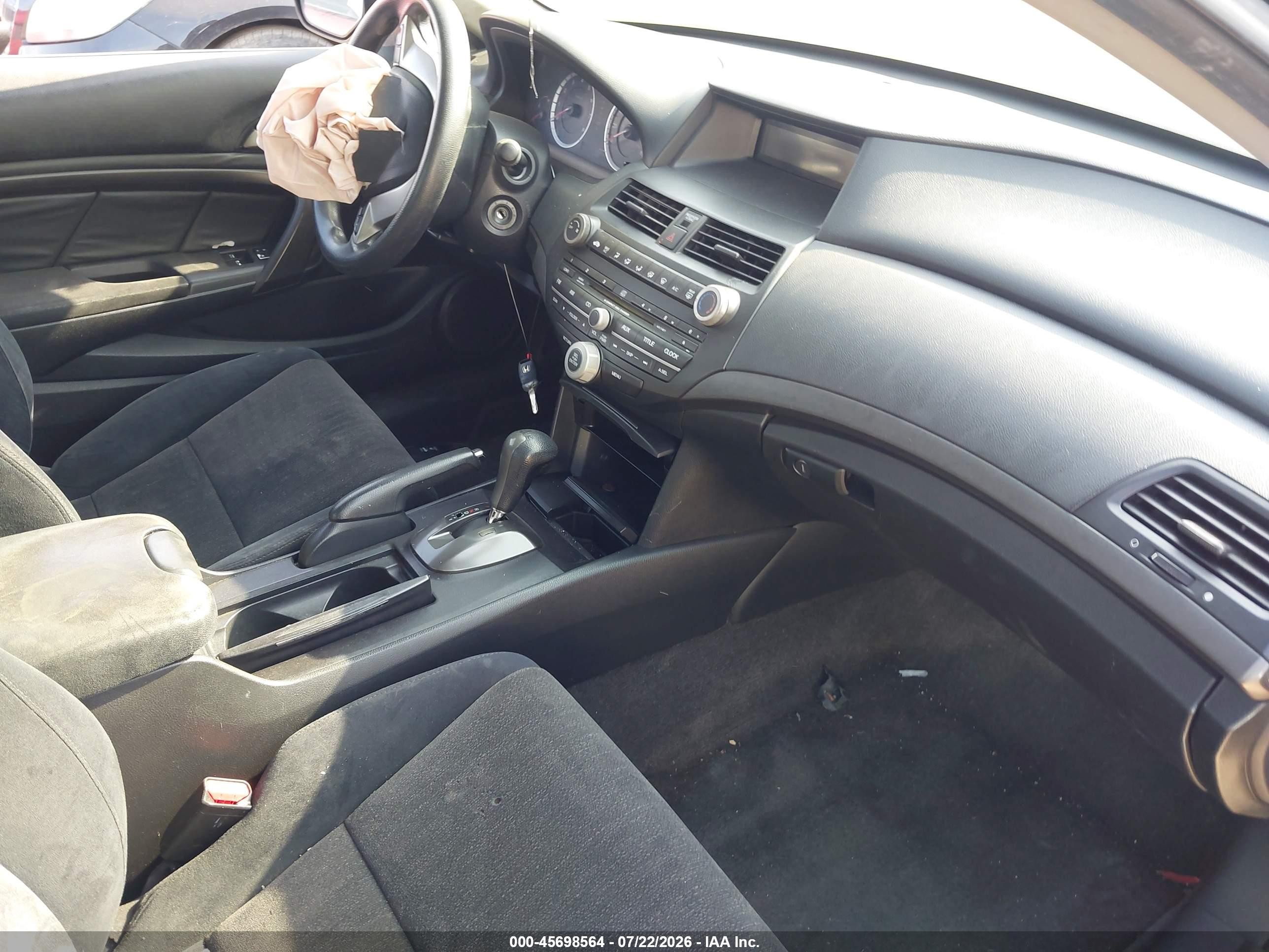 2008 Honda Accord 2.4 Lx-s Black vin: 1HGCS12338A001283