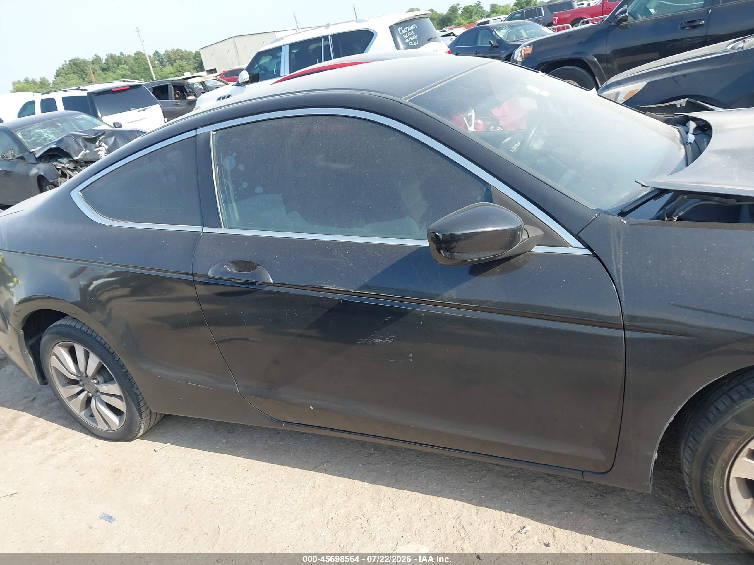 2008 Honda Accord 2.4 Lx-s Black vin: 1HGCS12338A001283