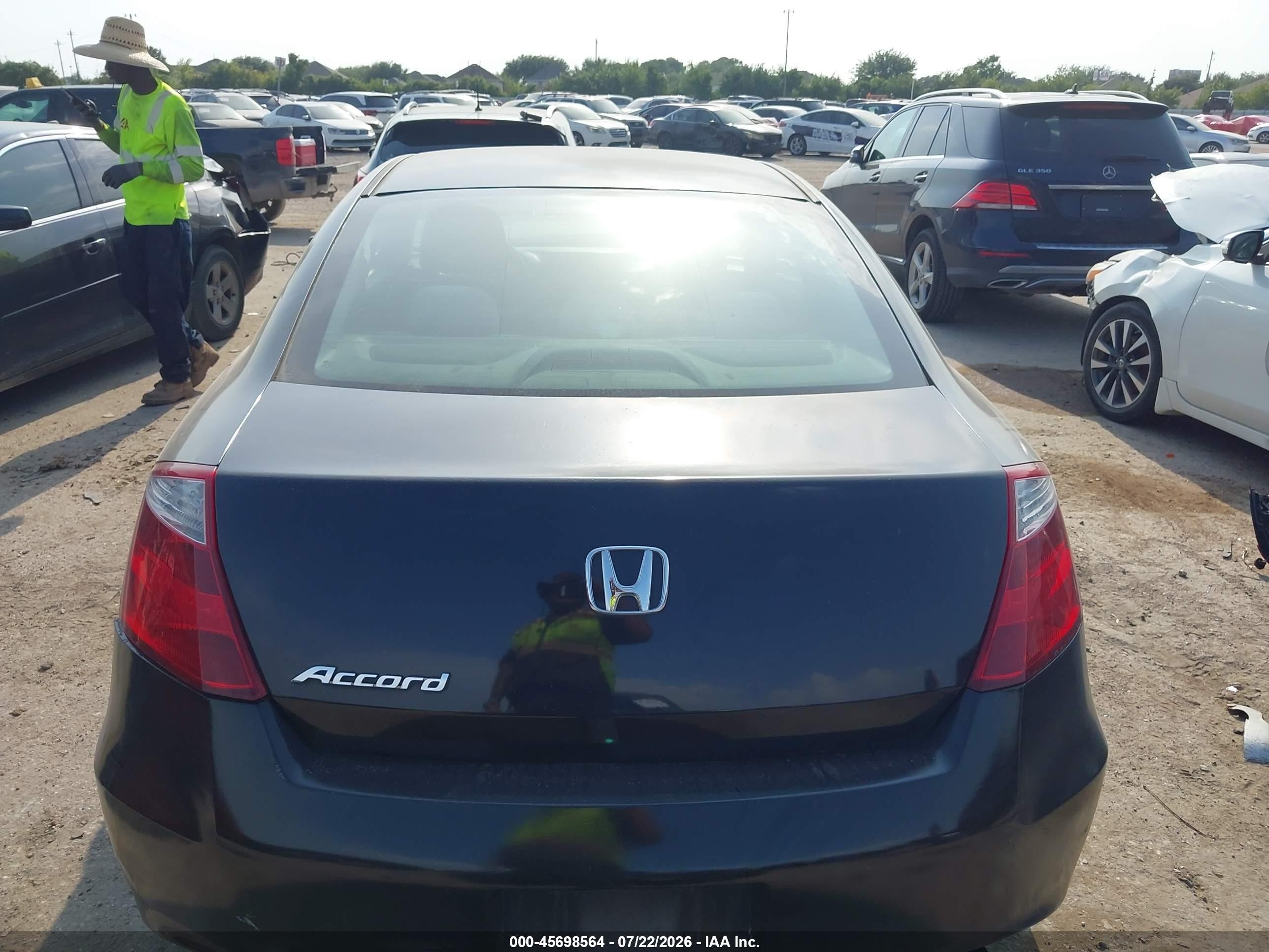 2008 Honda Accord 2.4 Lx-s Black vin: 1HGCS12338A001283