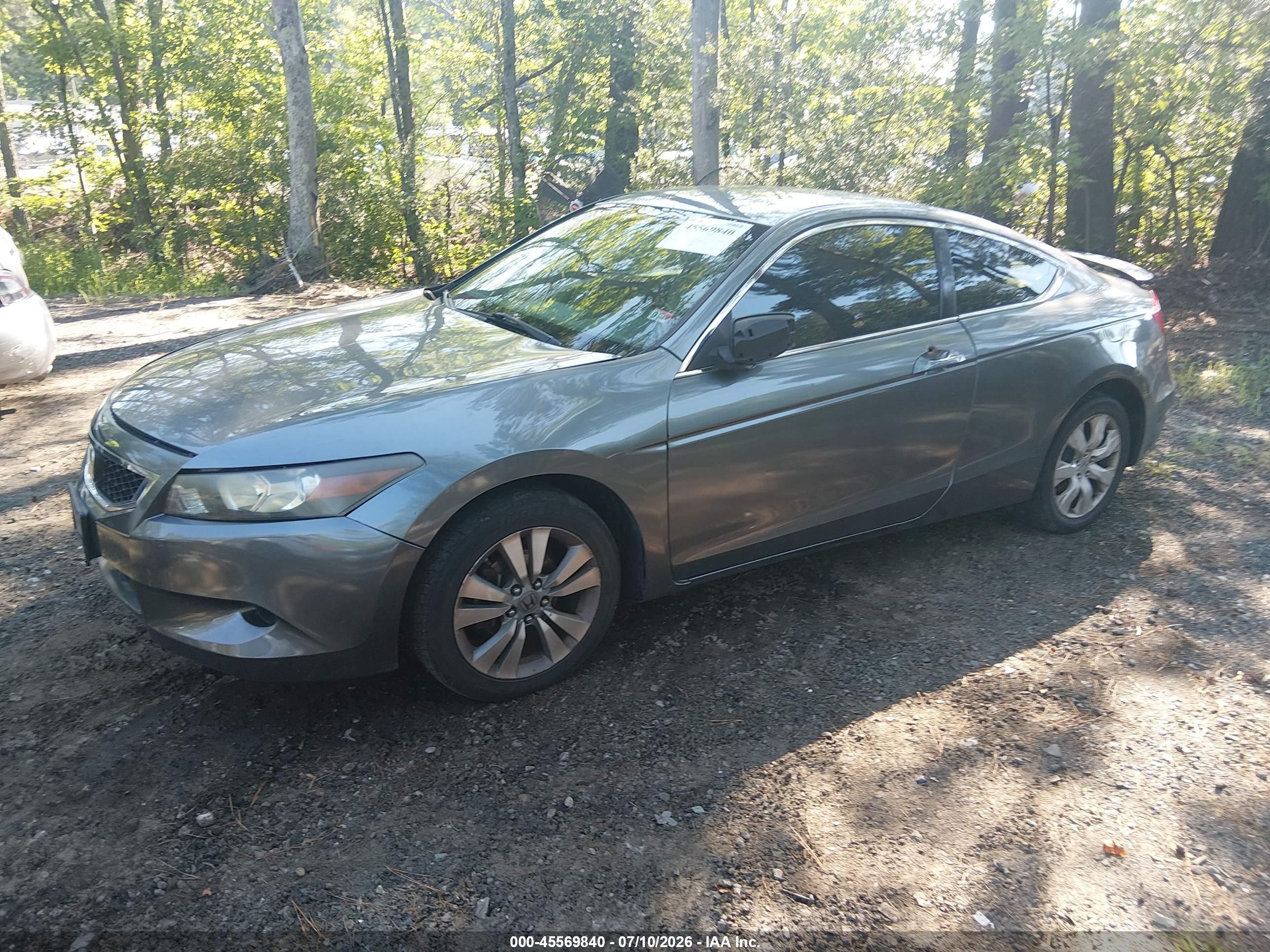 2009 Honda Accord 2.4 Lx-s Gray vin: 1HGCS12339A011202