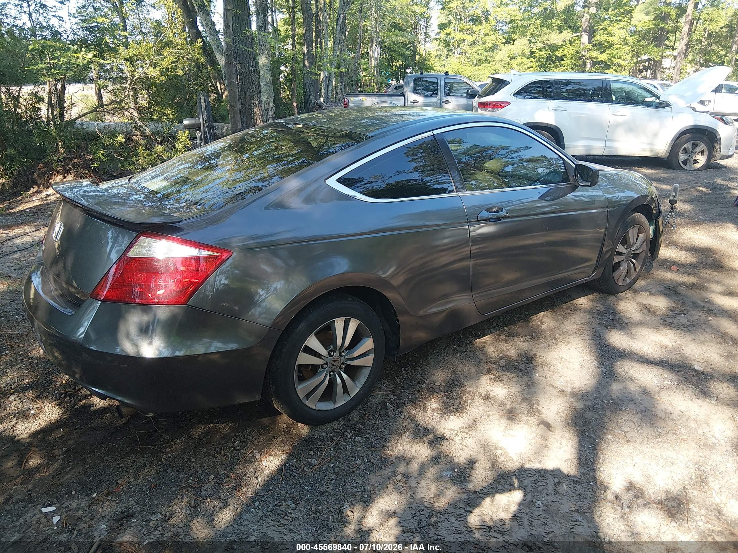 2009 Honda Accord 2.4 Lx-s Gray vin: 1HGCS12339A011202