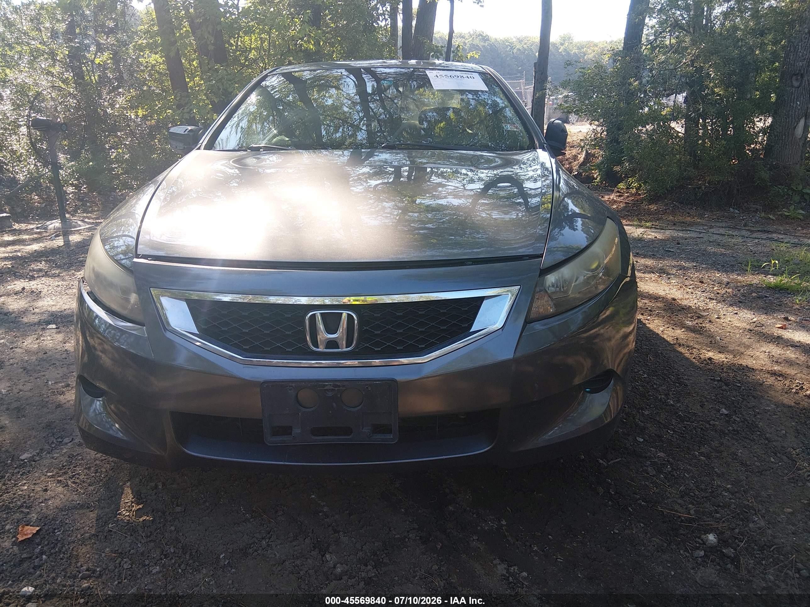 2009 Honda Accord 2.4 Lx-s Gray vin: 1HGCS12339A011202