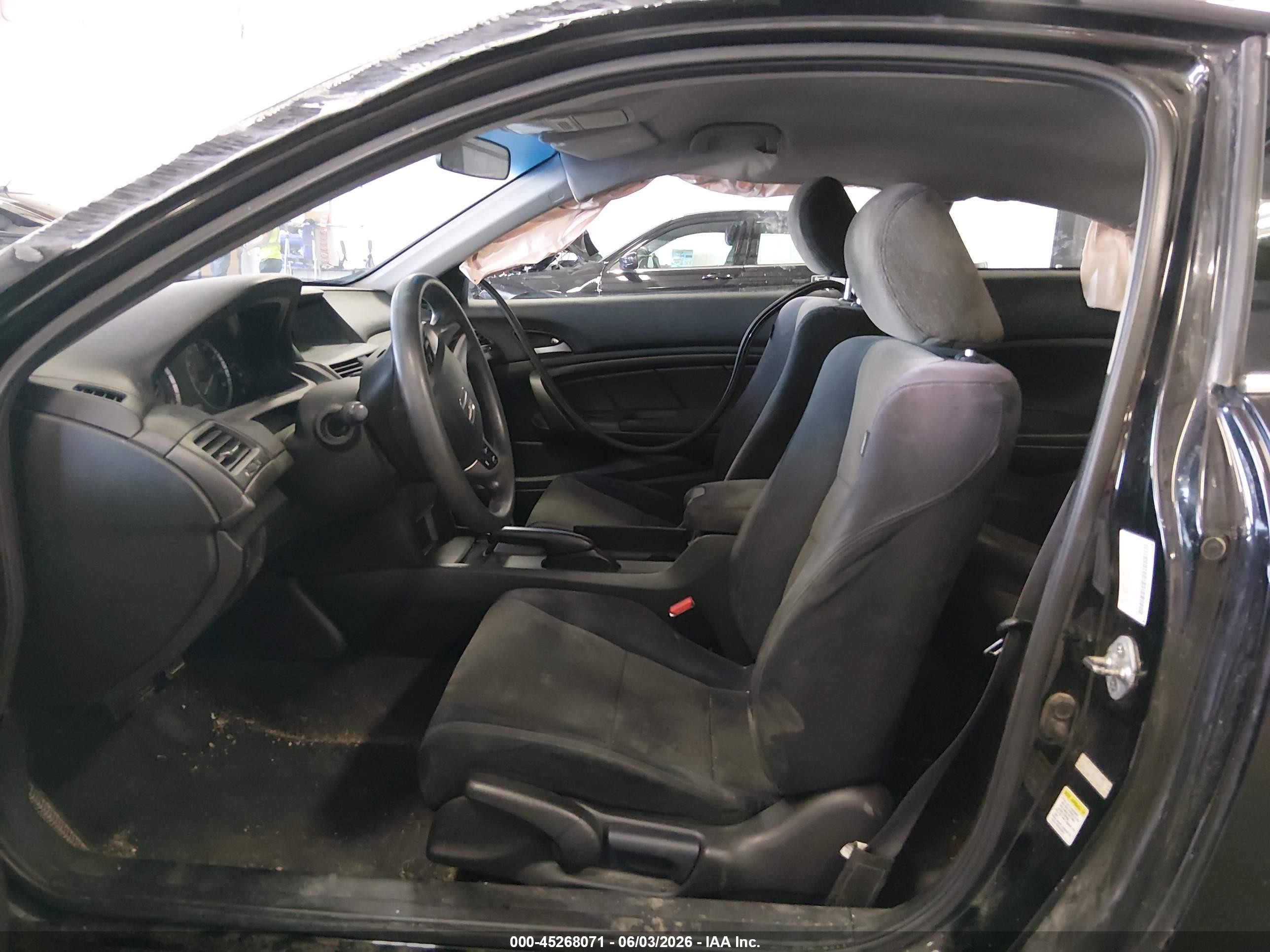 2009 Honda Accord 2.4 Lx-s Black vin: 1HGCS12349A026324