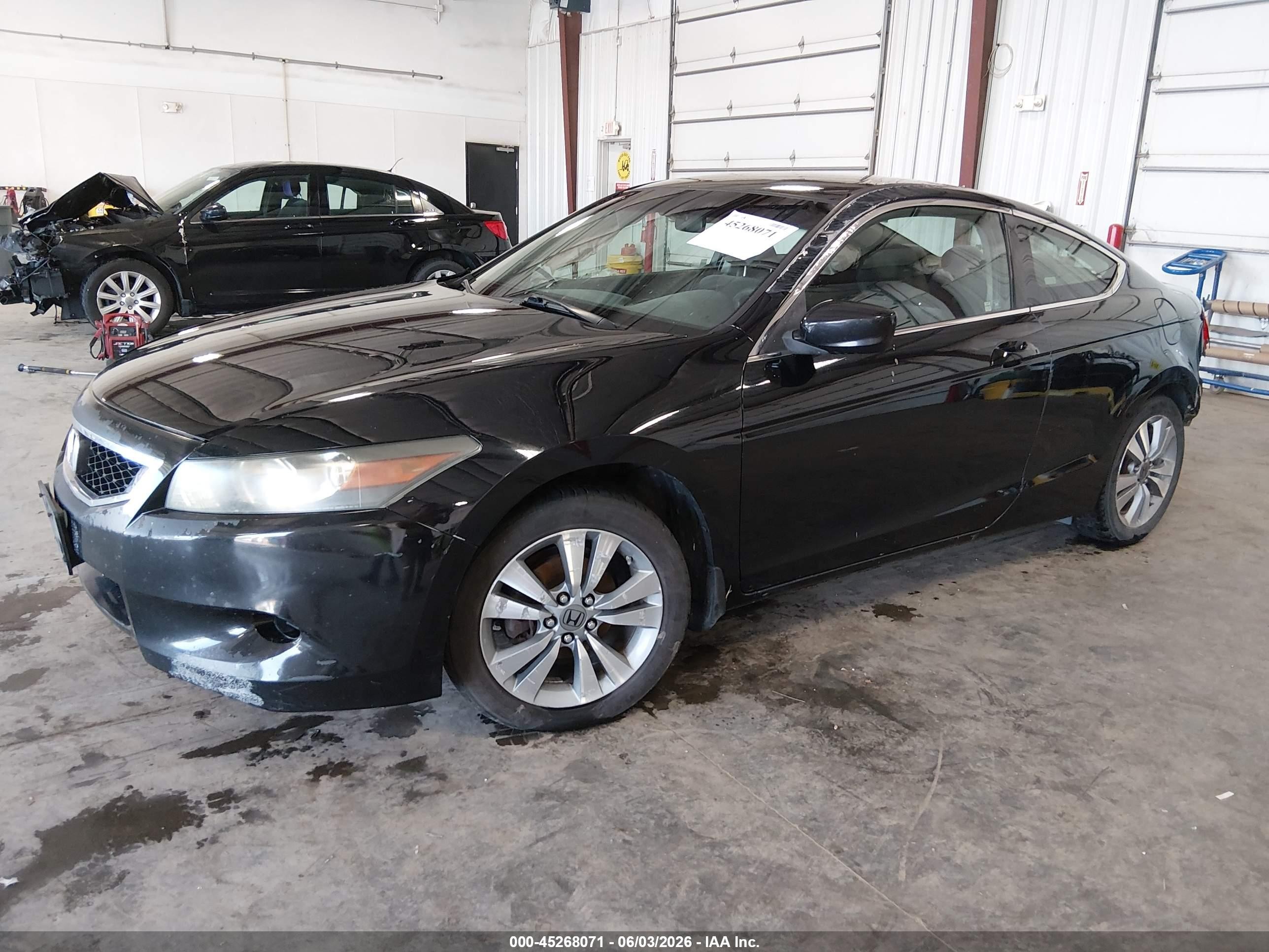 2009 Honda Accord 2.4 Lx-s Black vin: 1HGCS12349A026324