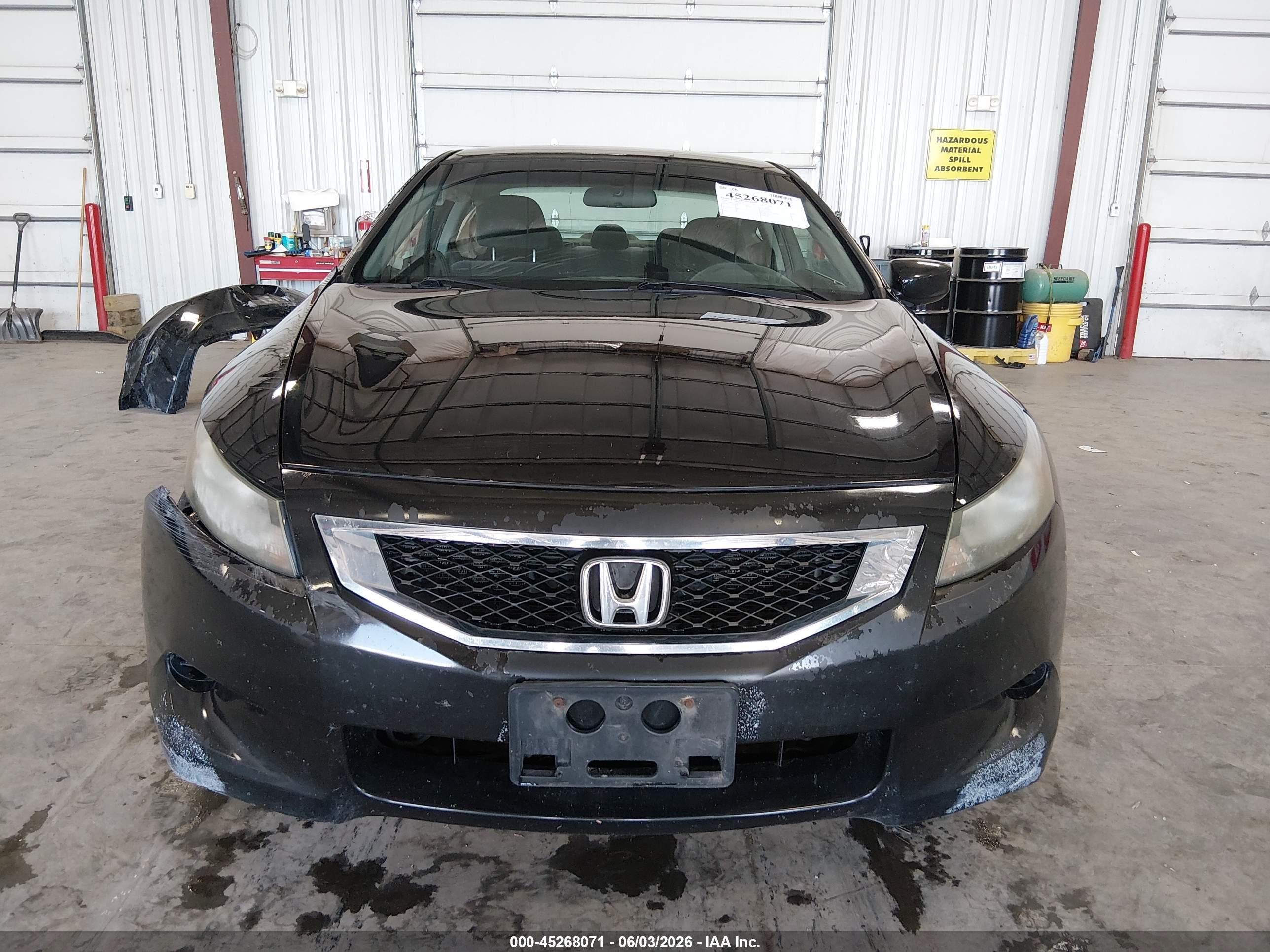 2009 Honda Accord 2.4 Lx-s Black vin: 1HGCS12349A026324