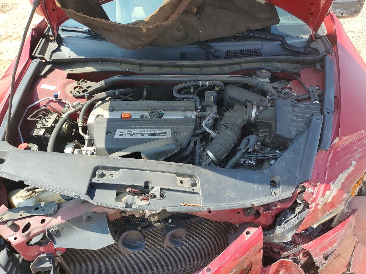 2008 Honda Accord Lx-s Red vin: 1HGCS12358A009787