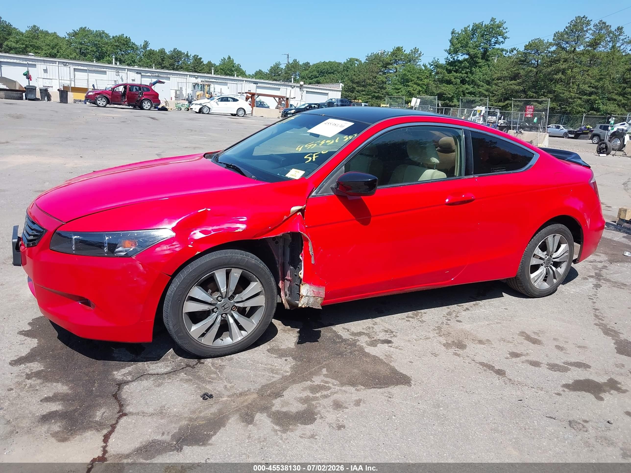 2008 Honda Accord 2.4 Lx-s Red vin: 1HGCS12358A030302