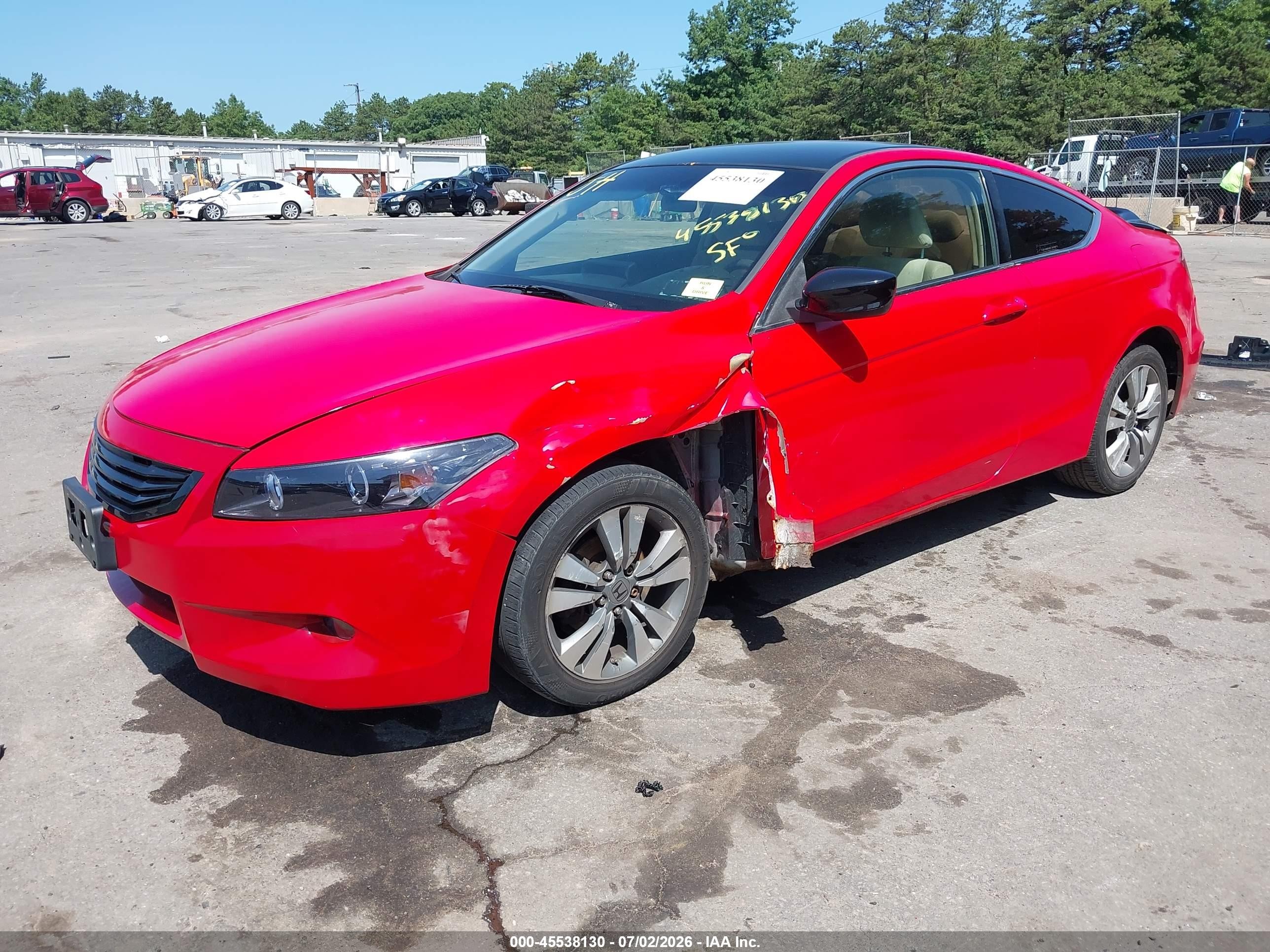 2008 Honda Accord 2.4 Lx-s Red vin: 1HGCS12358A030302