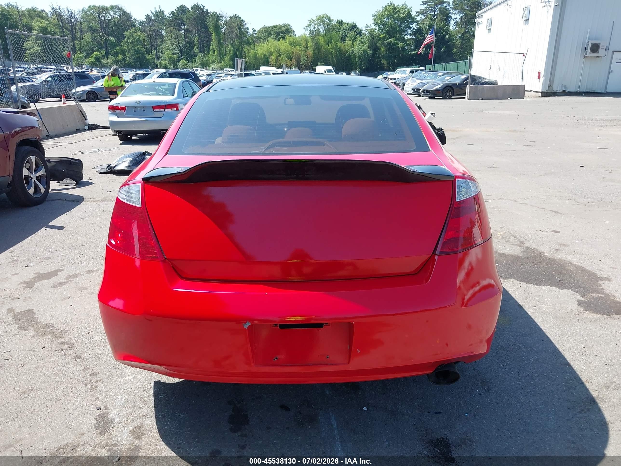 2008 Honda Accord 2.4 Lx-s Red vin: 1HGCS12358A030302