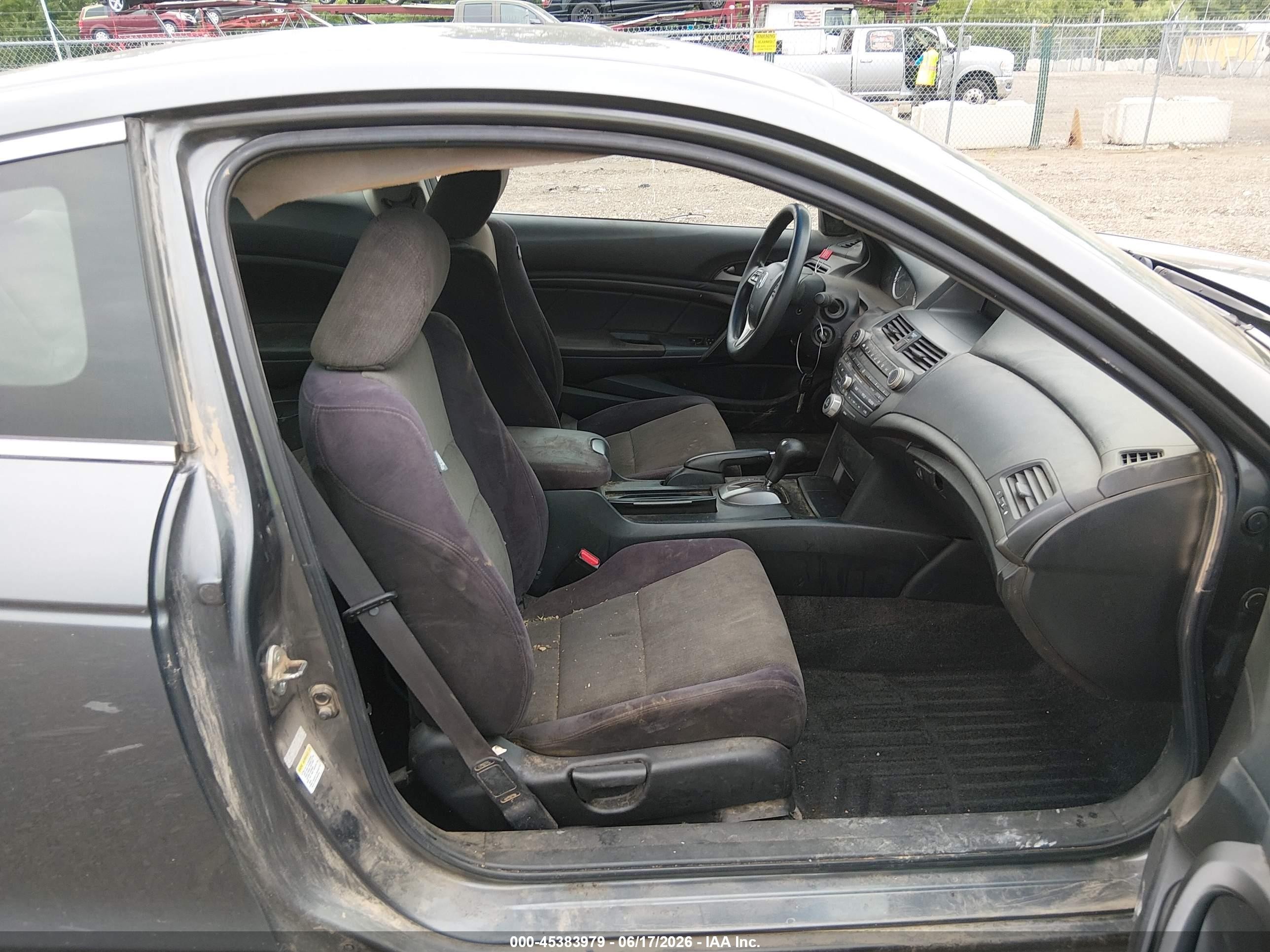 2009 Honda Accord 2.4 Lx-s Gray vin: 1HGCS12359A001805