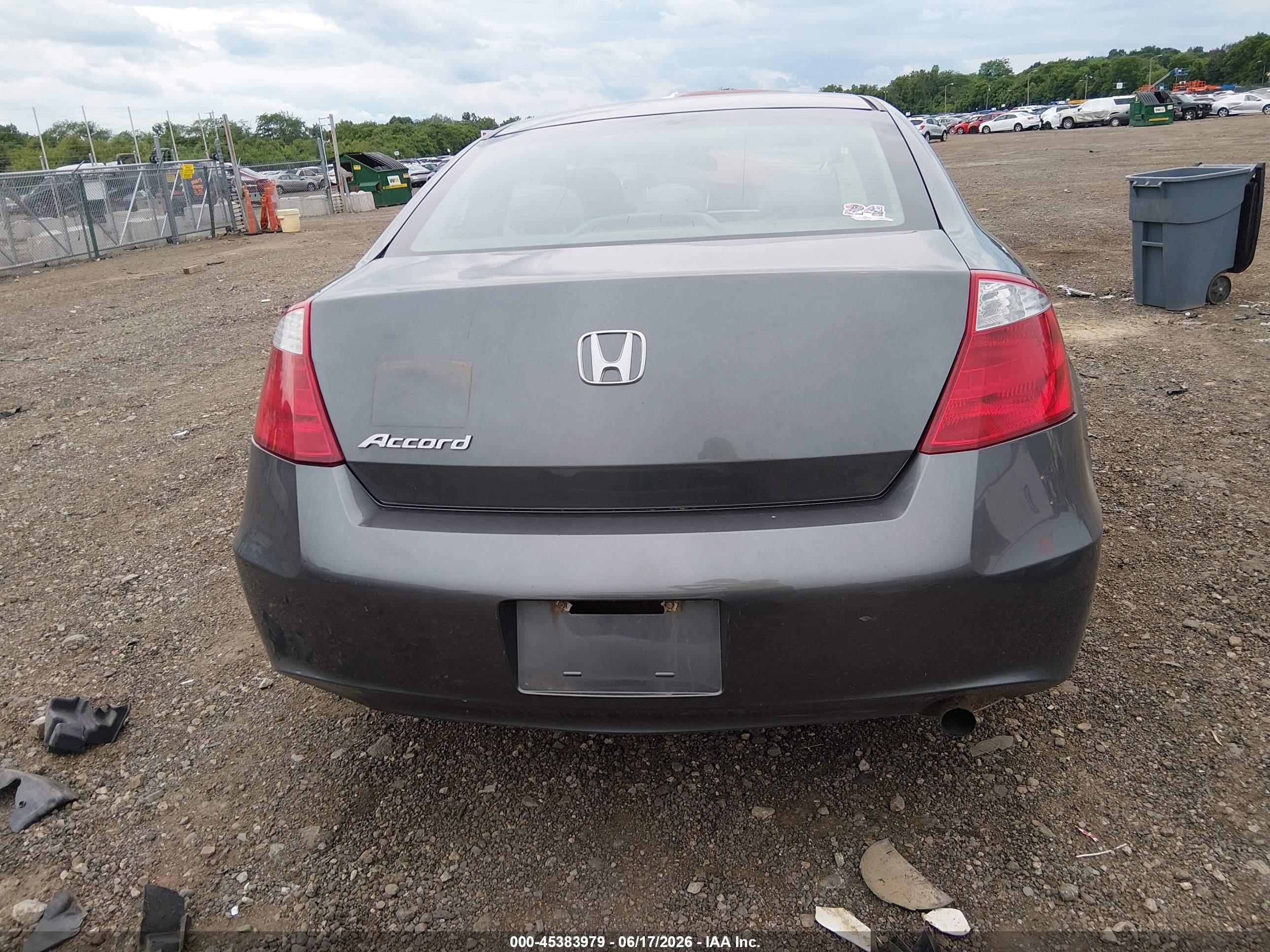 2009 Honda Accord 2.4 Lx-s Gray vin: 1HGCS12359A001805
